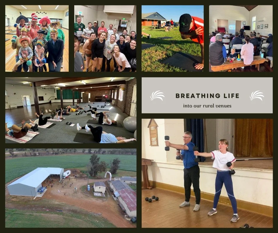 Across rural Australia, many community halls and small-town venues have long stood as the beating hearts of their communities — places where generations have gathered, shared stories, and celebrated milestones. Through Active Farmers, these spa