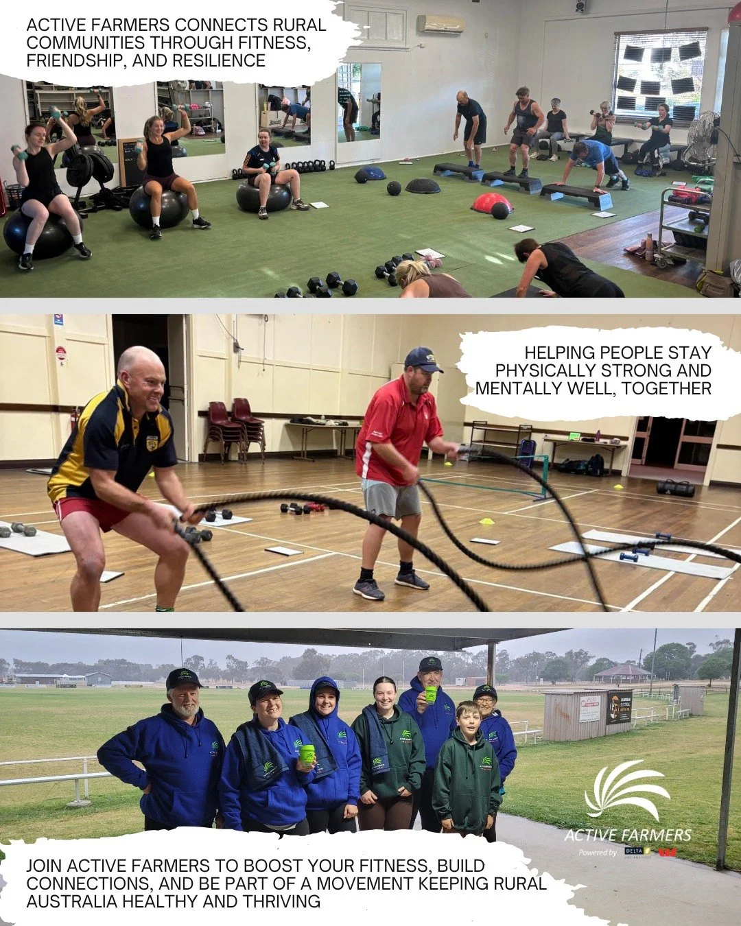 Active Farmers brings rural communities together through fitness, friendship, and resilience &mdash; helping people stay strong in body and mind. Join the movement that keeps country towns connected, healthy, and thriving.