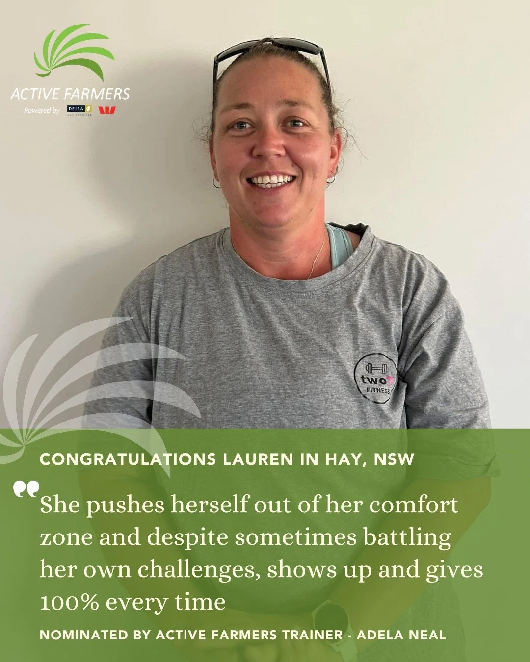 🌟 Local Legend Alert! 🌟

We asked our Active Farmers trainers to nominate someone in their community who deserves a huge shout-out&hellip;
and our first $100 Local Legend recognition goes to Lauren from Hay, NSW 👏💚

Here&rsquo;s what her trainer 