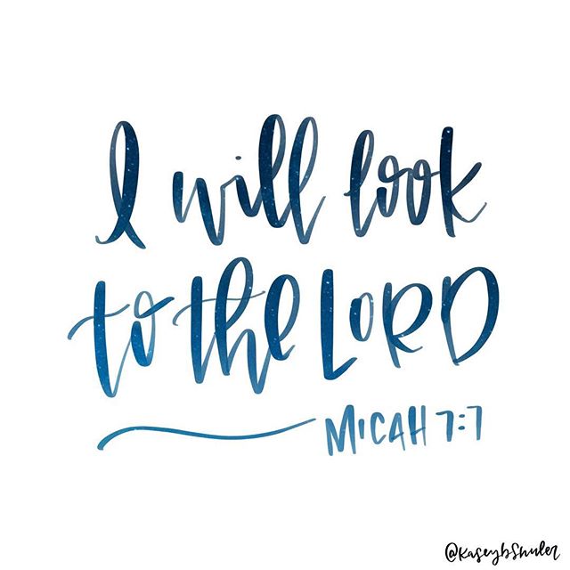 I asked what verses y&rsquo;all wanted me to letter next a while ago on Insta stories, so @sabrena_deal , this one&rsquo;s for you! I loved Micah 7:7 so much I&rsquo;m splitting it into 3 parts 😊
.
.
&ldquo;Where we stare we will steer.&rdquo; @lysa