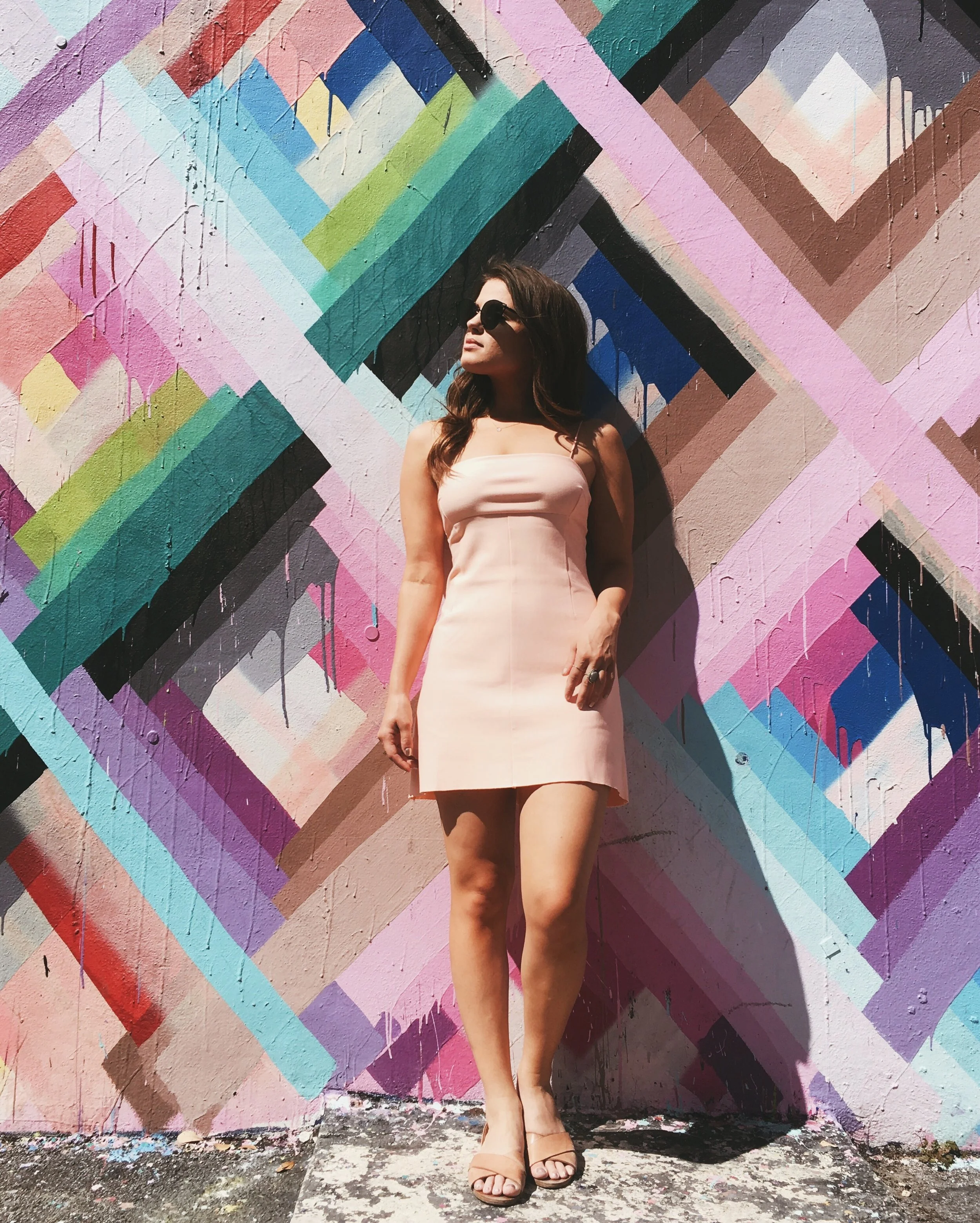 This dress is definitely the star of the show. I'm in love with the color, the fit, and fabric, everything about is stunning. This can be worn casually and you can definitely dress it up if you want as well. Link to this dress: This dress is sold out but here's something like it: http://bit.ly/2oZcFXy
