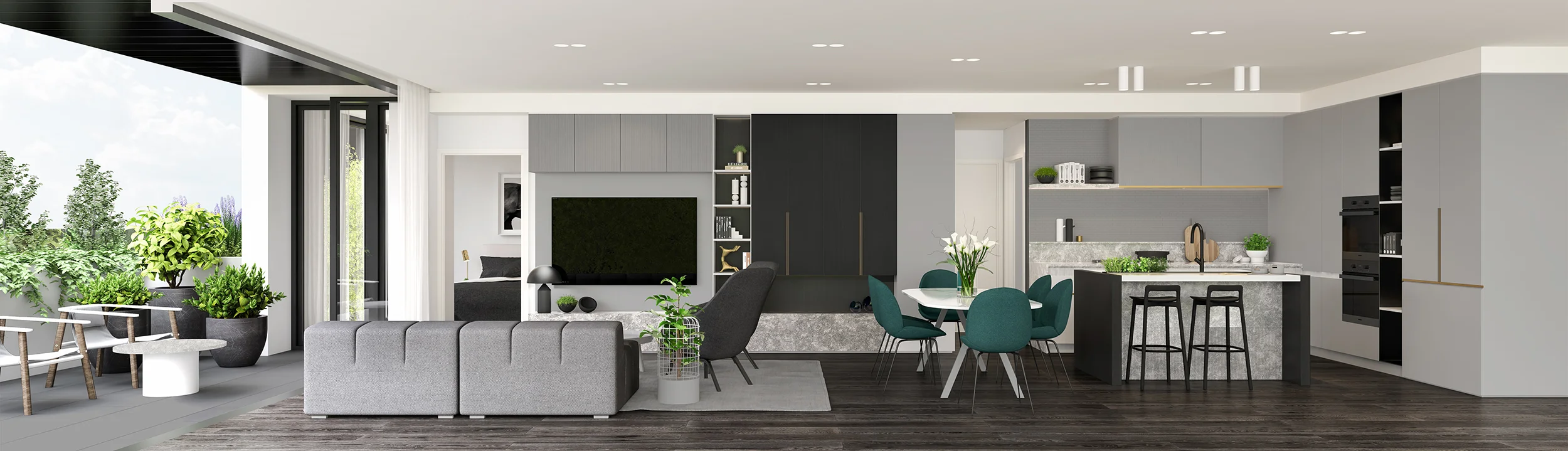 Well St - Apartment 3 - Living - Section Dark MR.jpg
