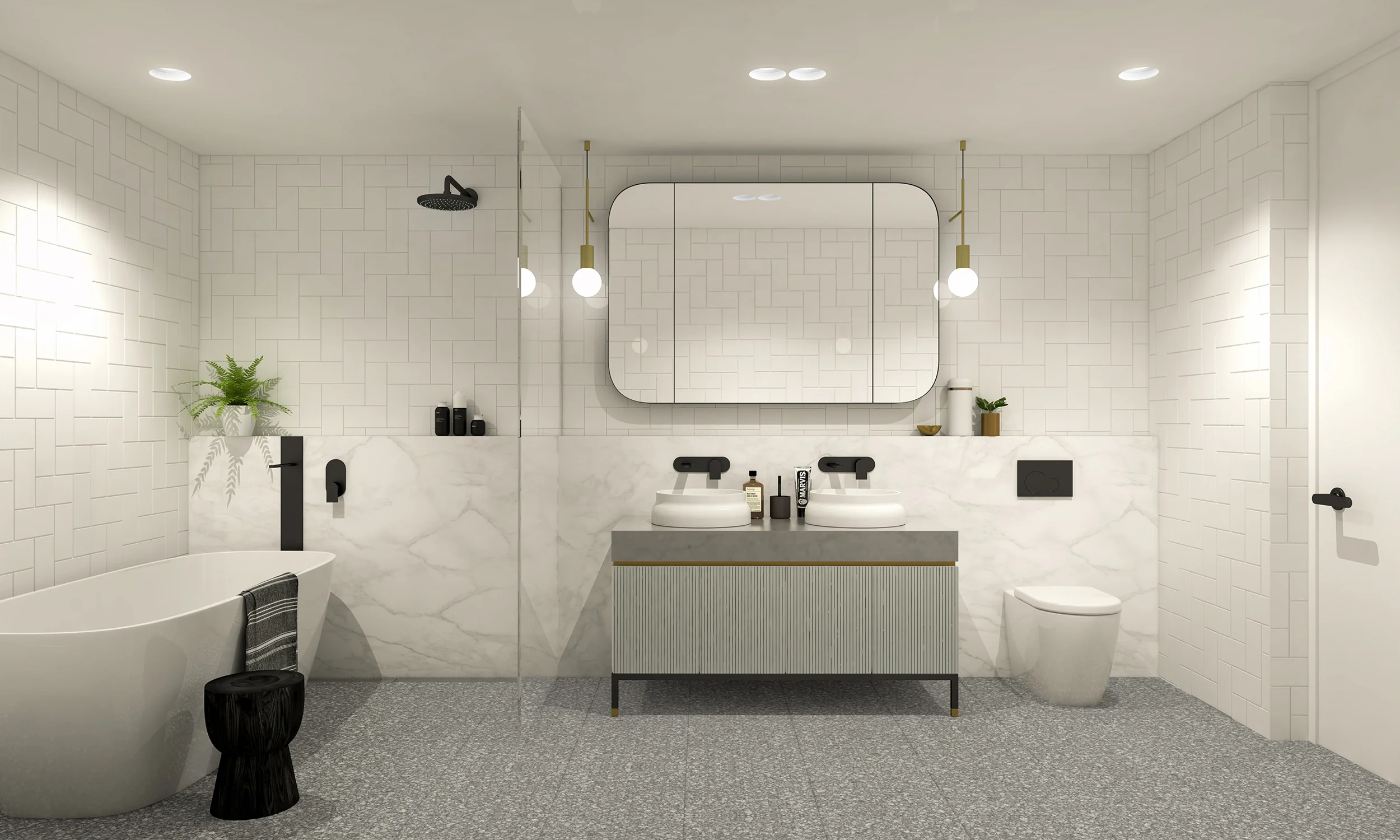 Well St - Apartment 1 - Bathroom - Light Scheme MR.jpg