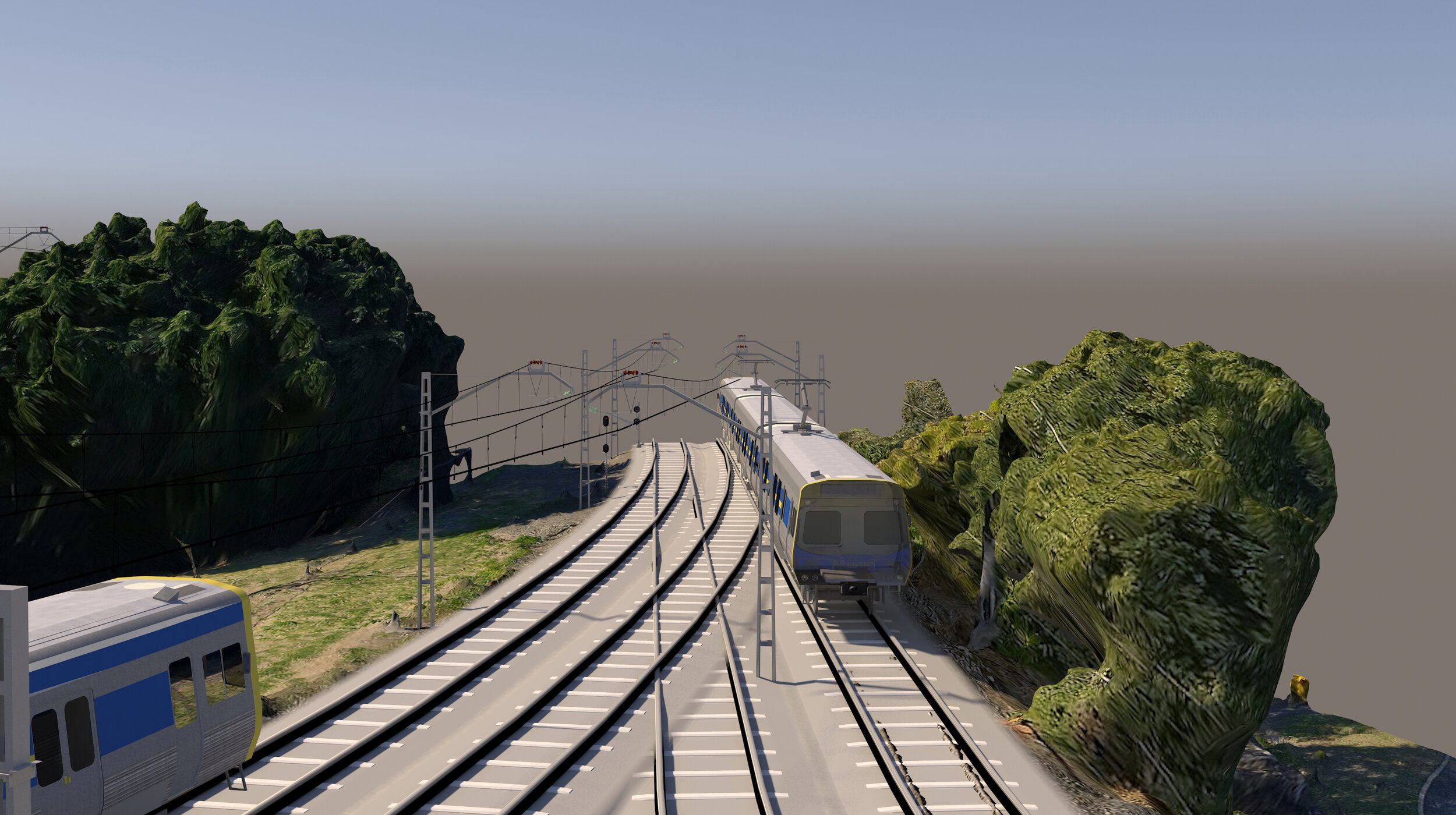 REPLACED OVERHEAD WIRES + GANTRIES + SIGNALS