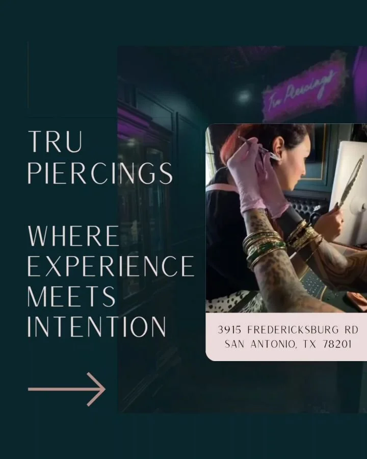 There are a lot of places to get pierced, and we're genuinely thankful every time someone chooses us. 🙏🏽 

We created this post to share a little more about who we are and what guides every recommendation we make.

At Tru, we believe experience is 