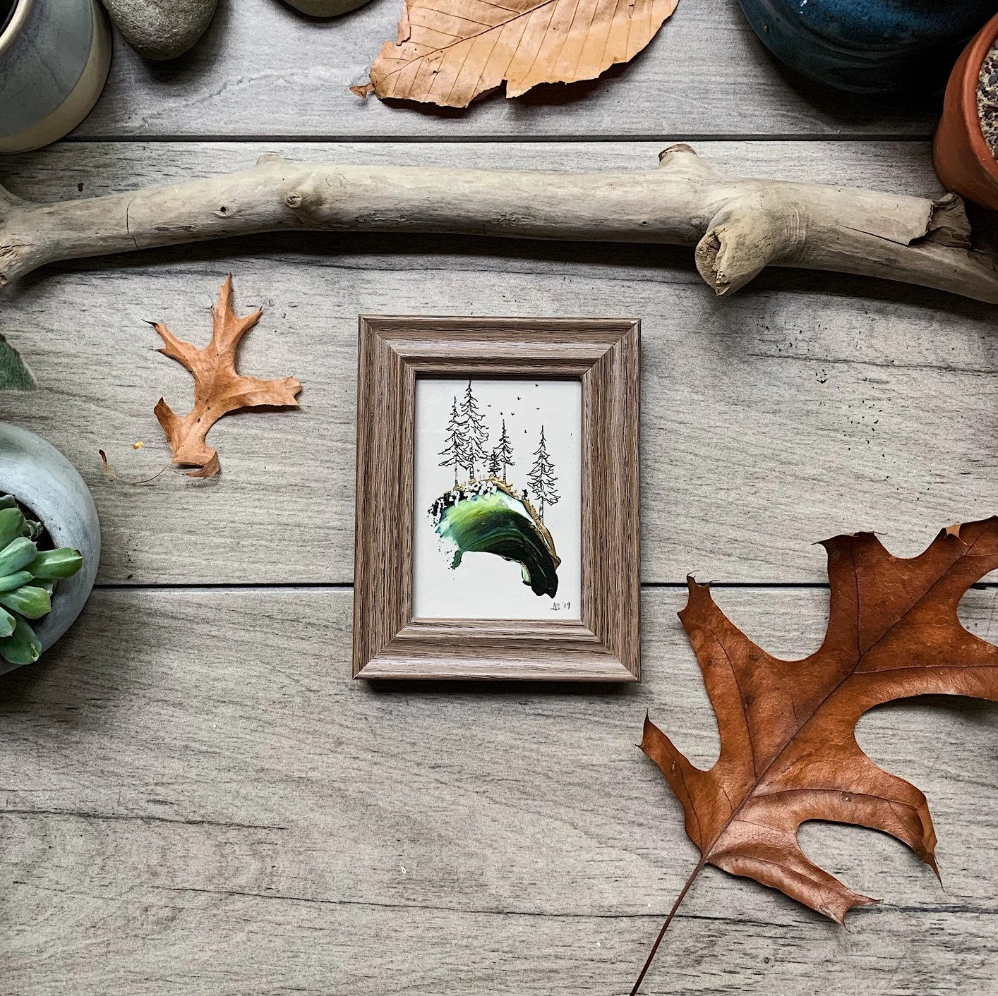 Framed Miniature Woods Daydream