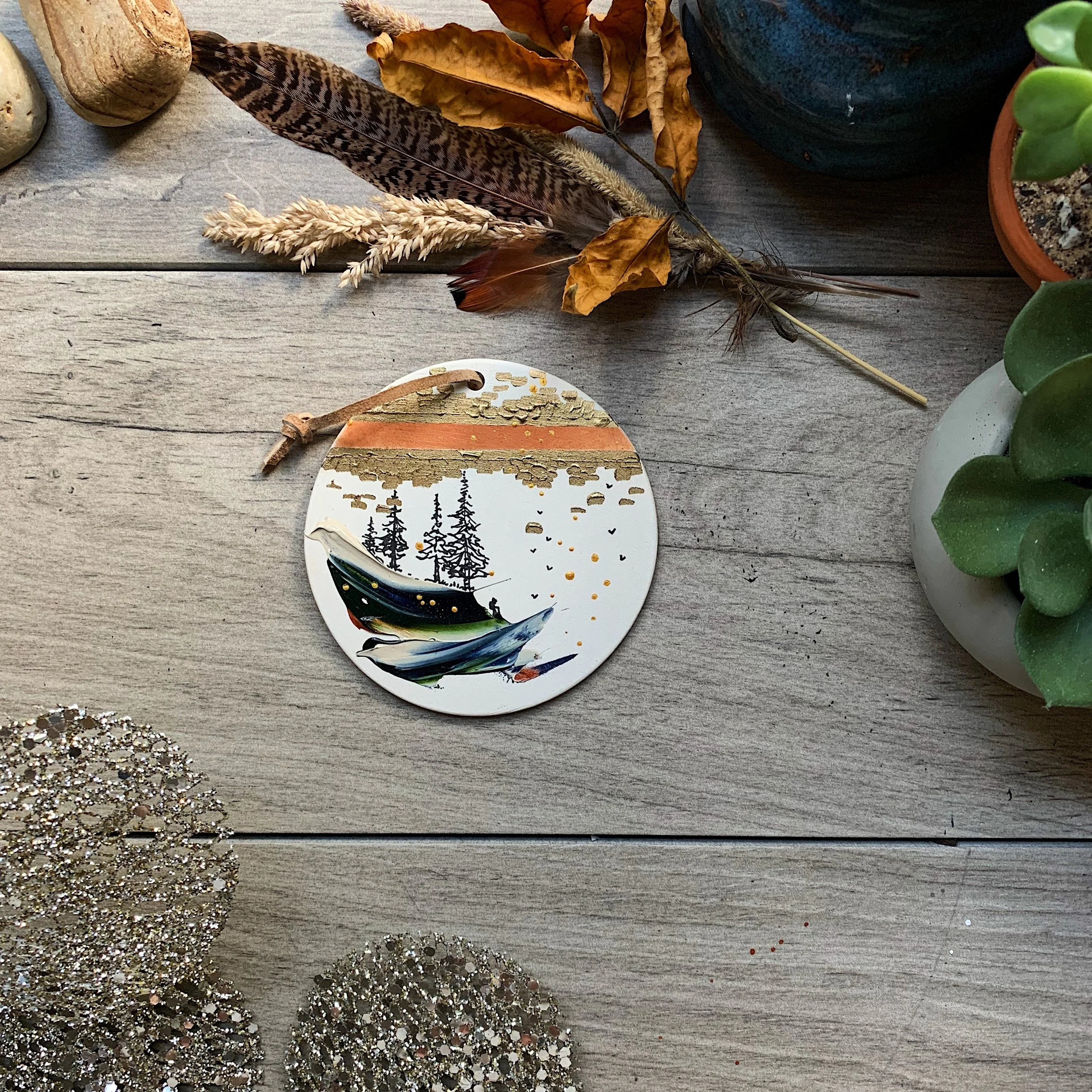 Thin Ceramic Ornament #6