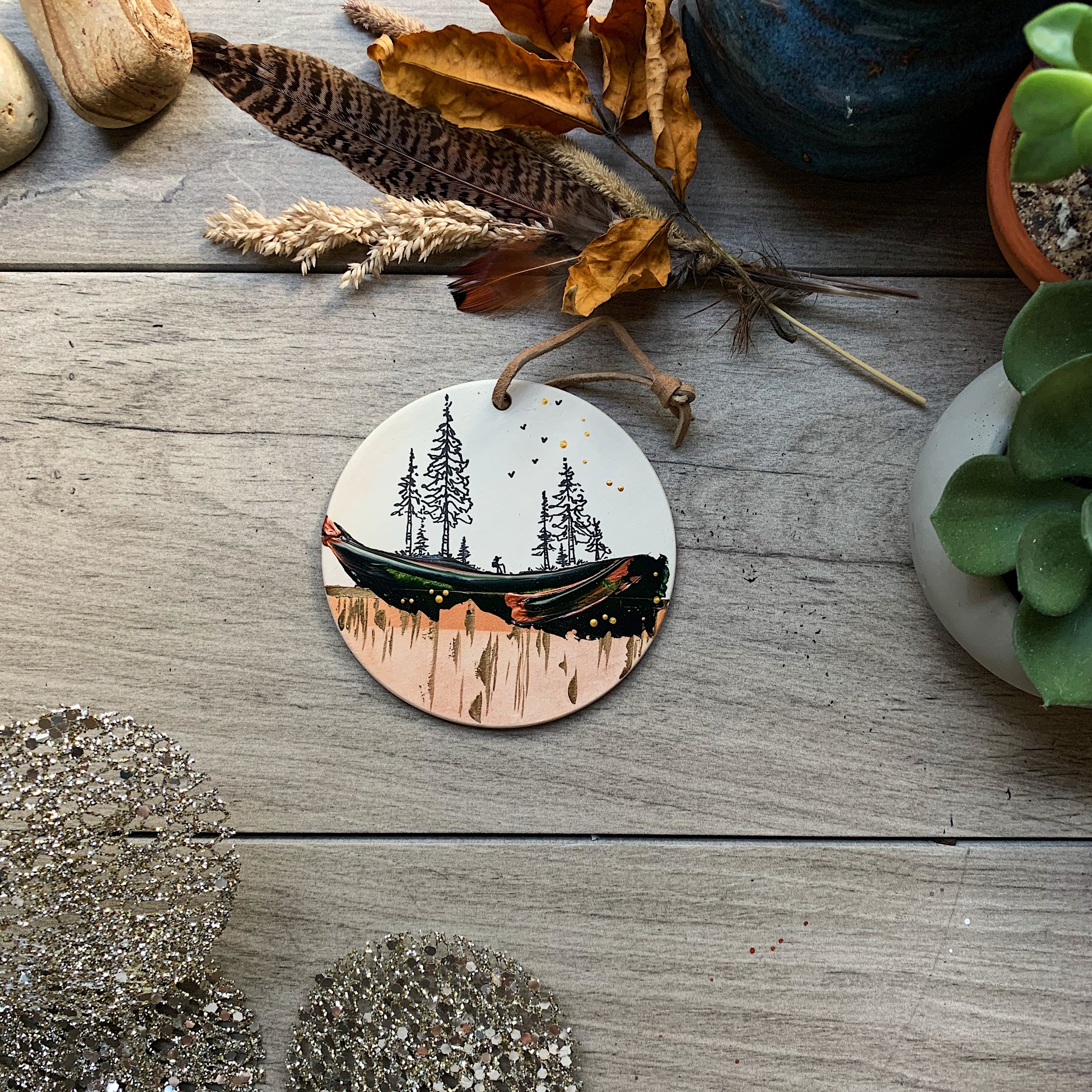 Thin Ceramic Ornament #7