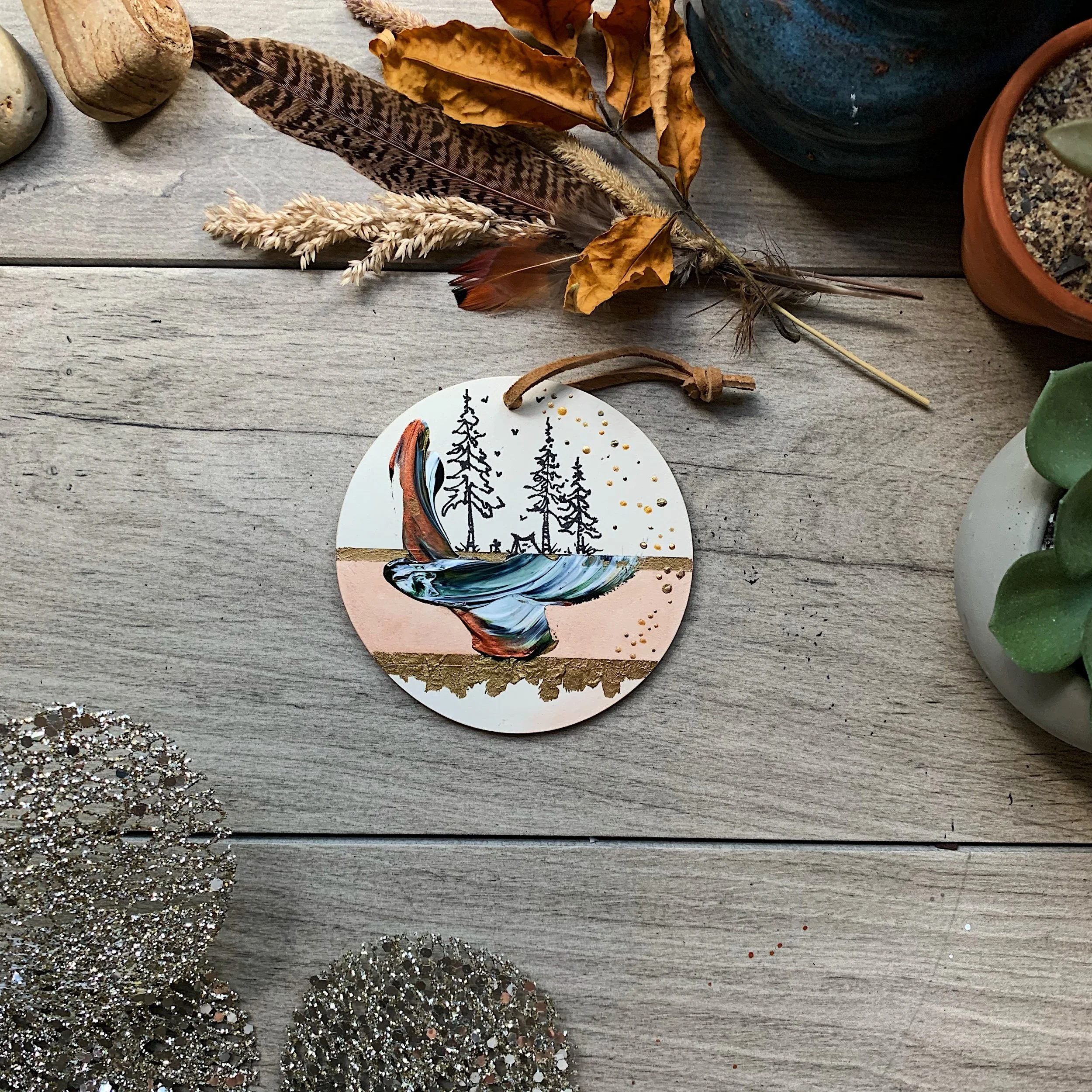 Thin Ceramic Ornament #9