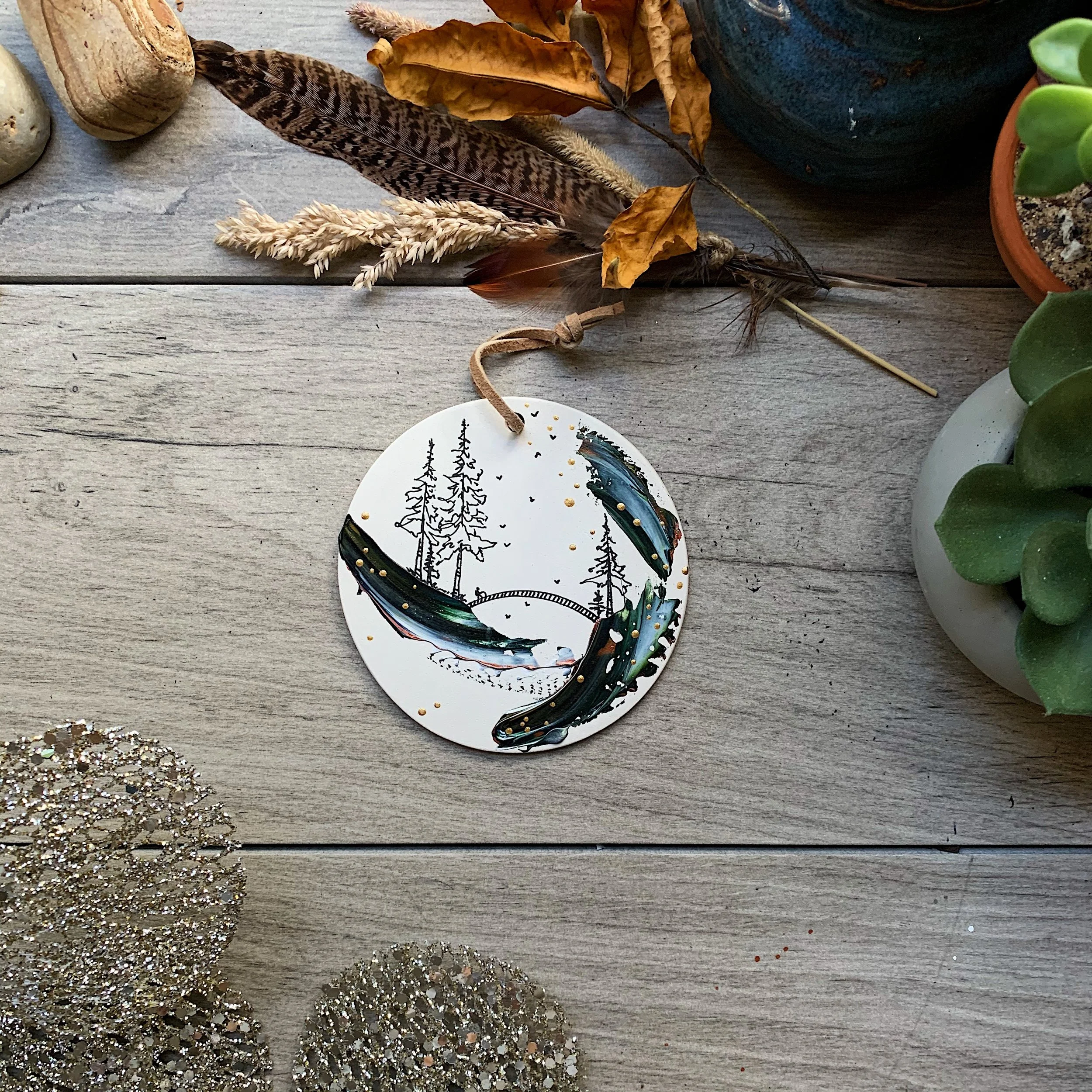 Thin Ceramic Ornament #10