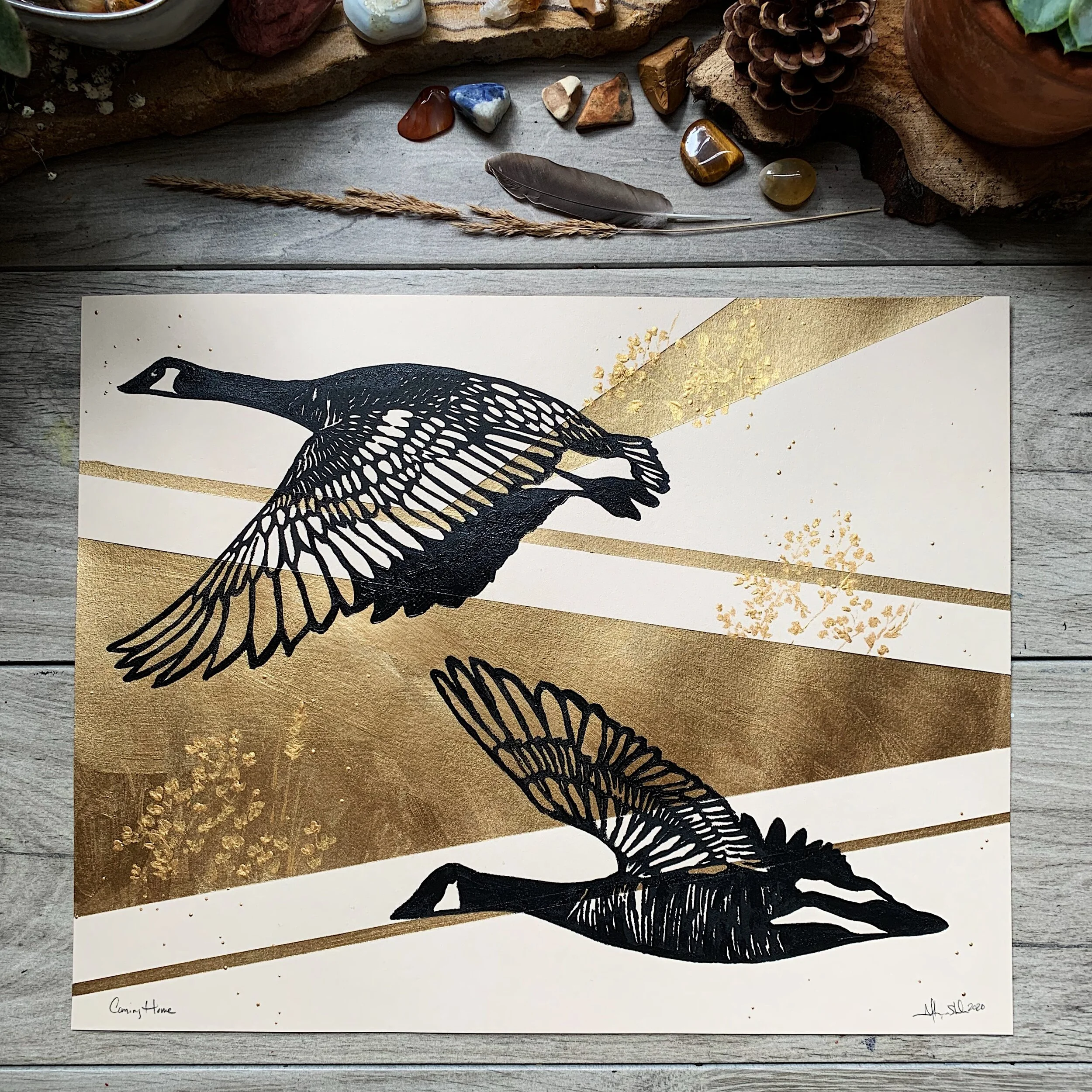 Geese over Gold Geometry