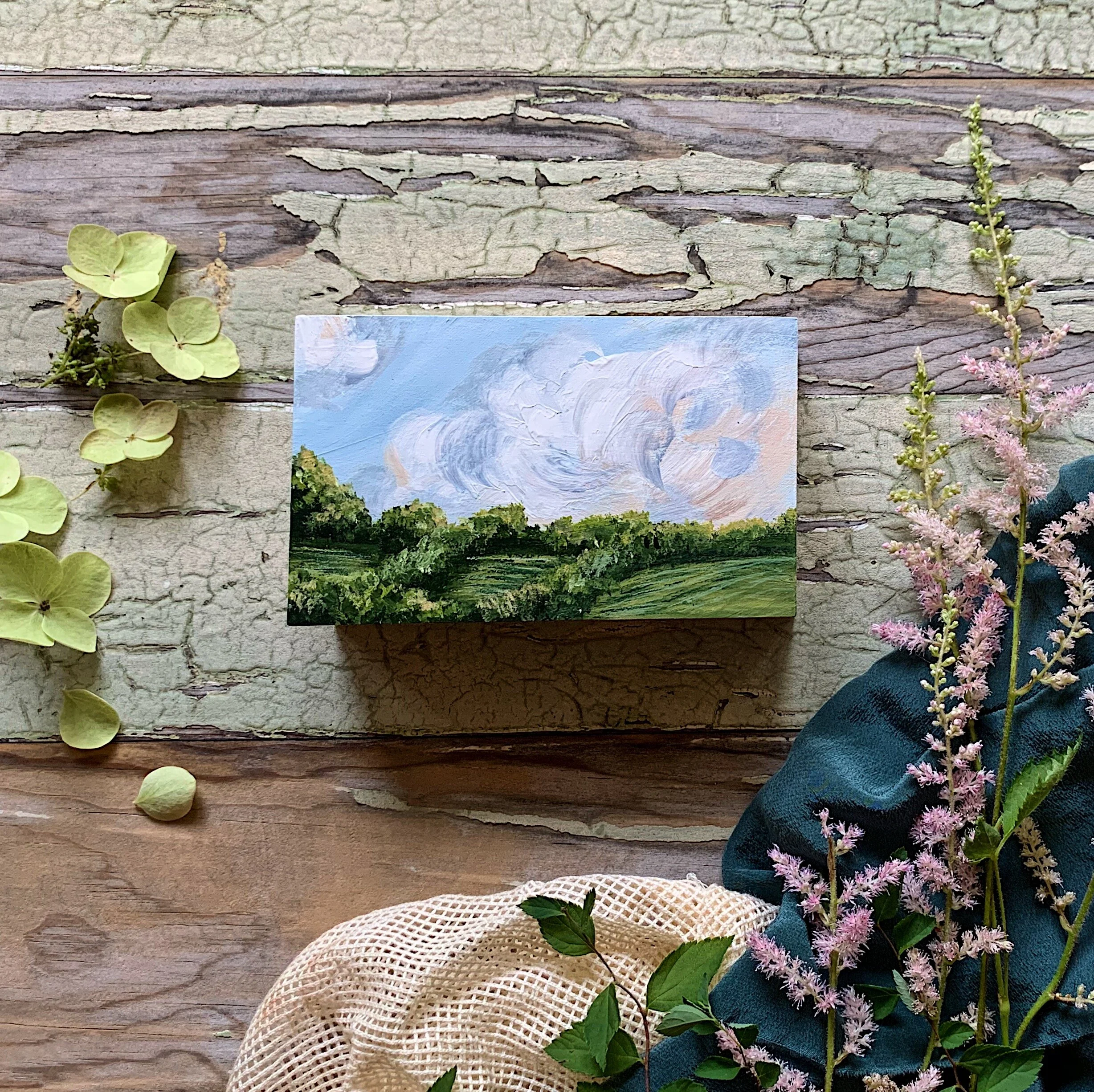 Waiting Fields, 3"x5", $97