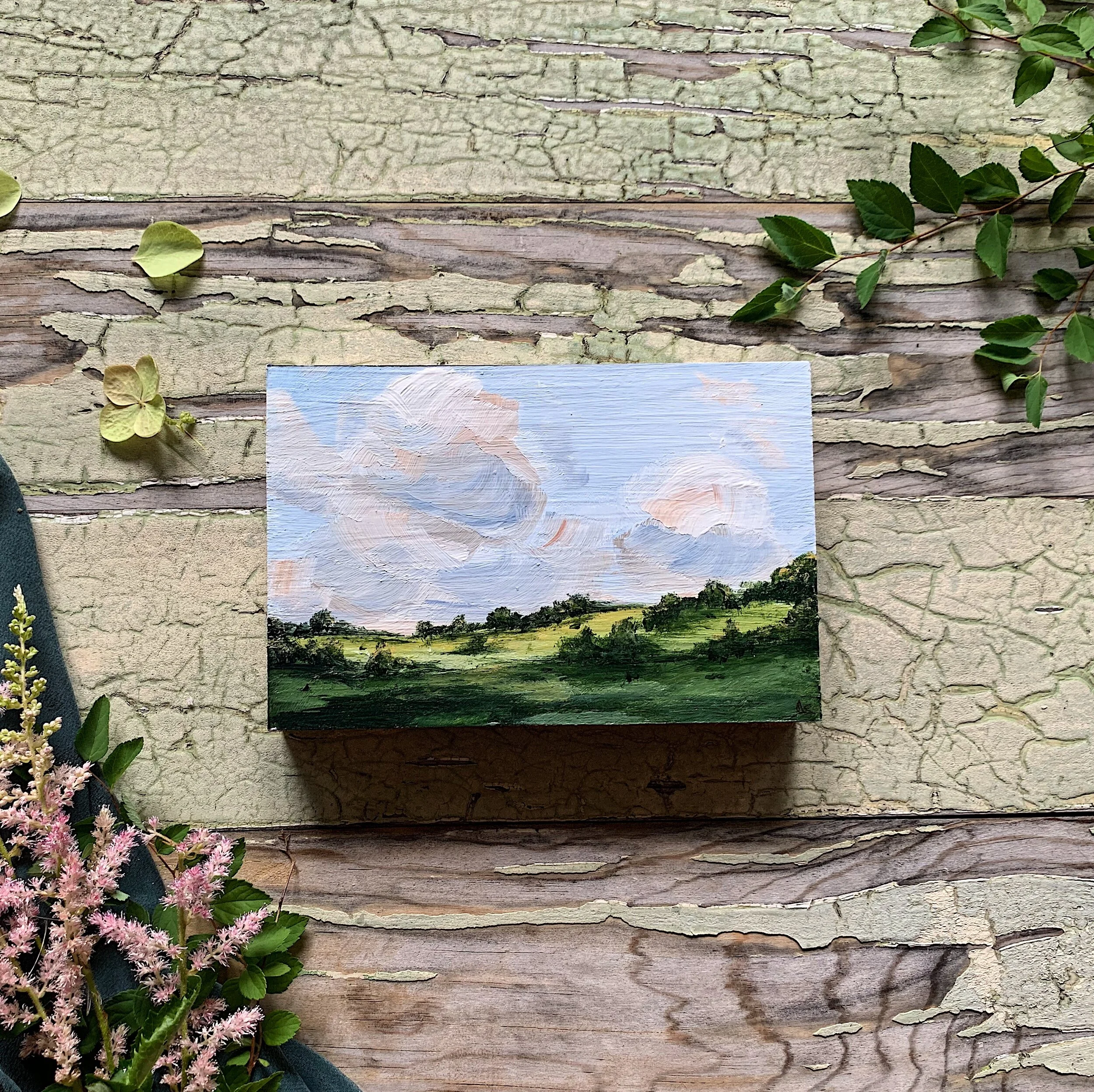 That Cheerful Faith of Morning, 4"x6", $130