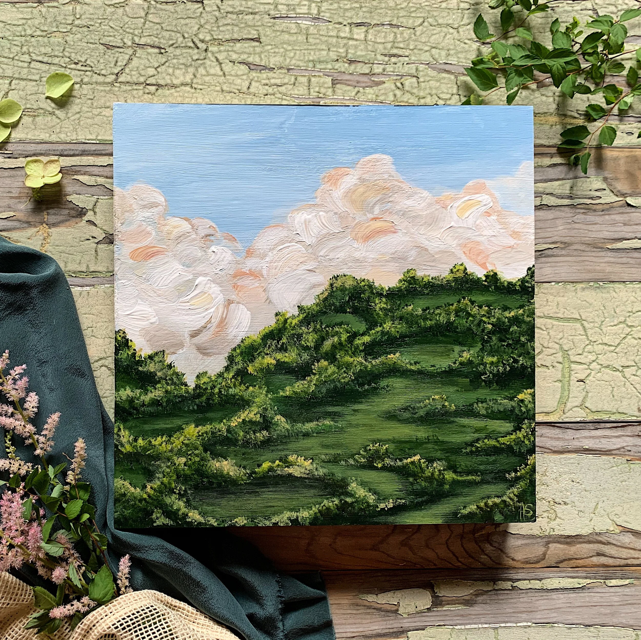 A Hill So High, 10"x10", $245