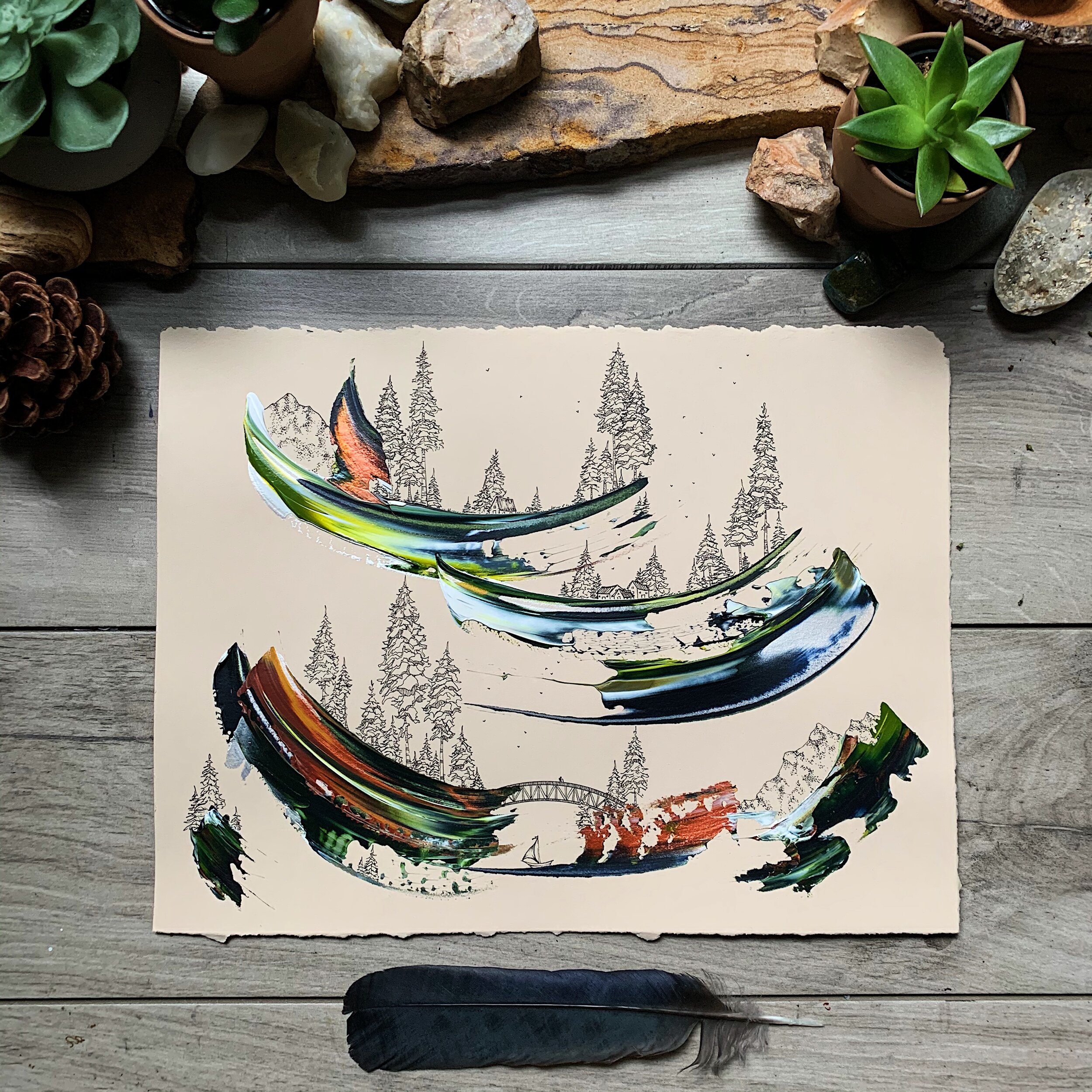 Horizontal Paper Daydream