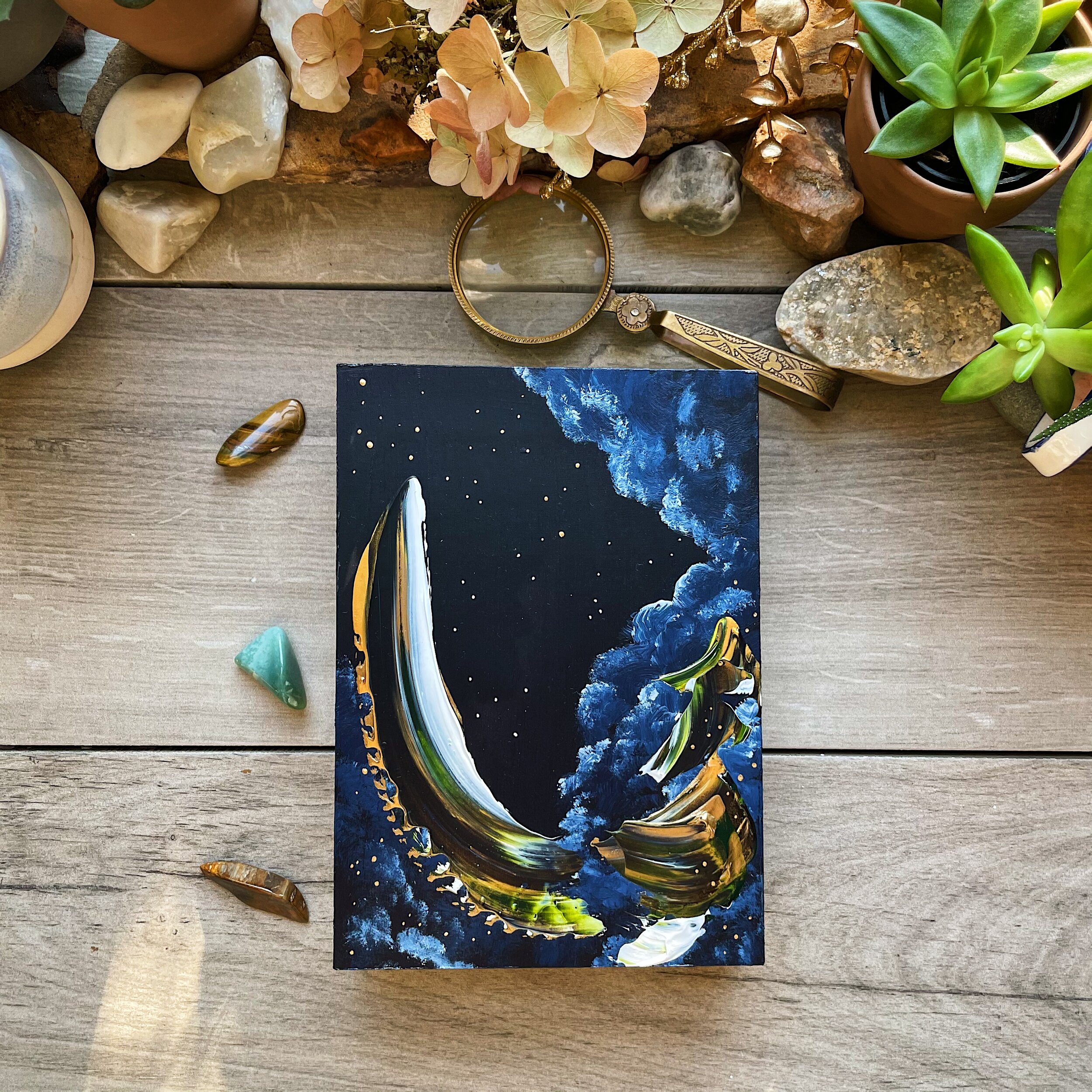 Medium Daydream on Wooden Panel