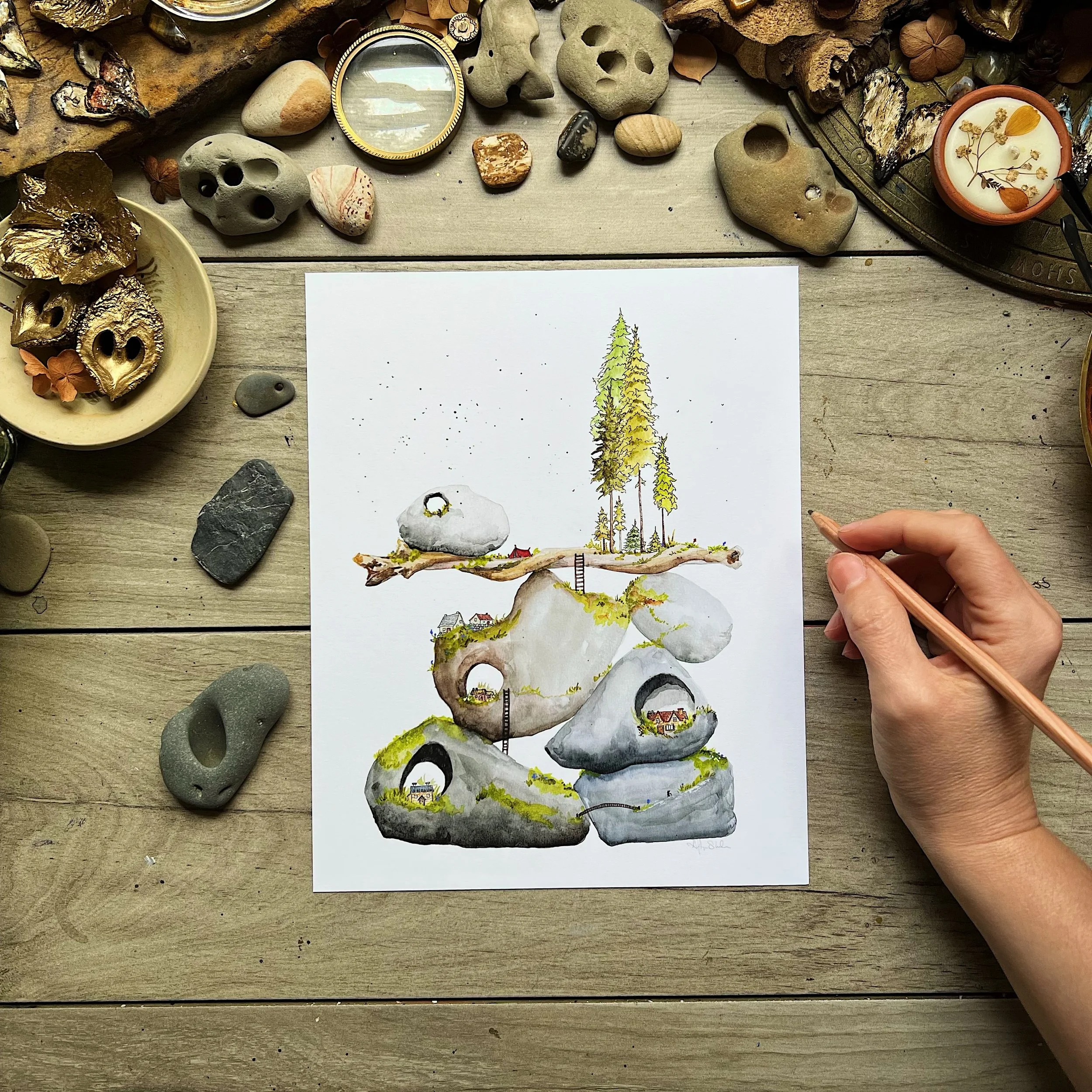 A Touch of Balance Giclee Print