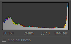 Spiked in the highlights and almost nothing in the middle