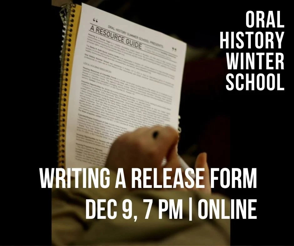 The Release Form: An Online Short Workshop on Consent and Informed Consent [ONLINE]