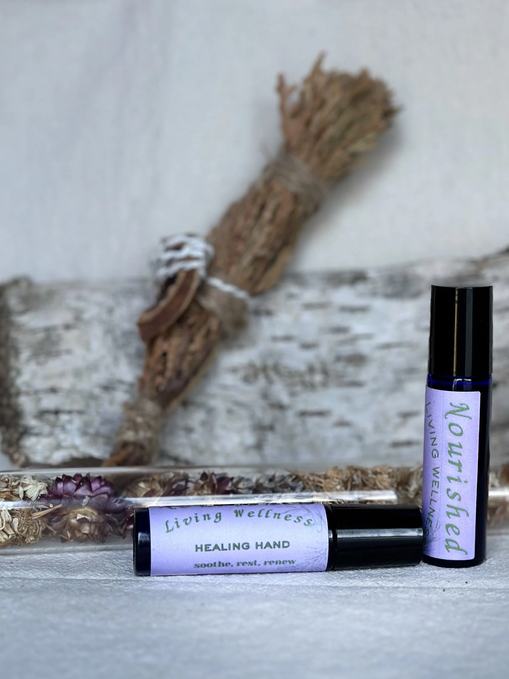 HEALING HAND:  soothe, rest, renew