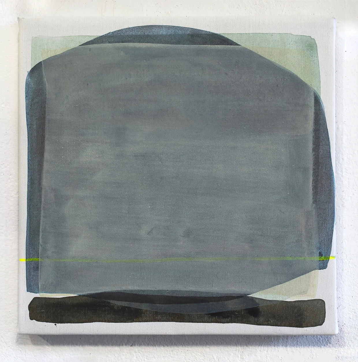 Desert series 2 8 x 8 in Flashe and acrylic on linen 2015