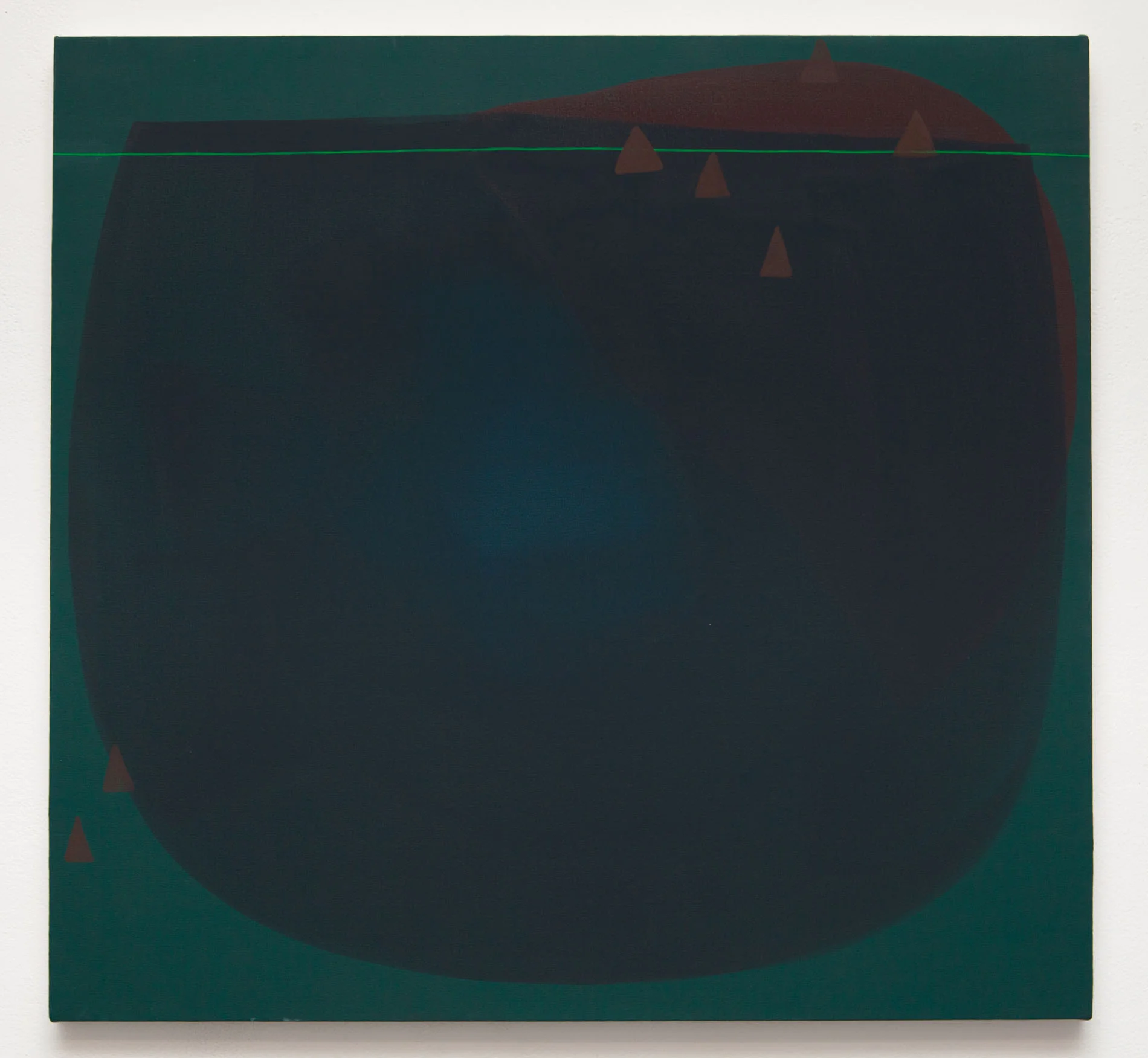 Subterranean 34 x 36 in Flashe and acrylic on canvas 2016