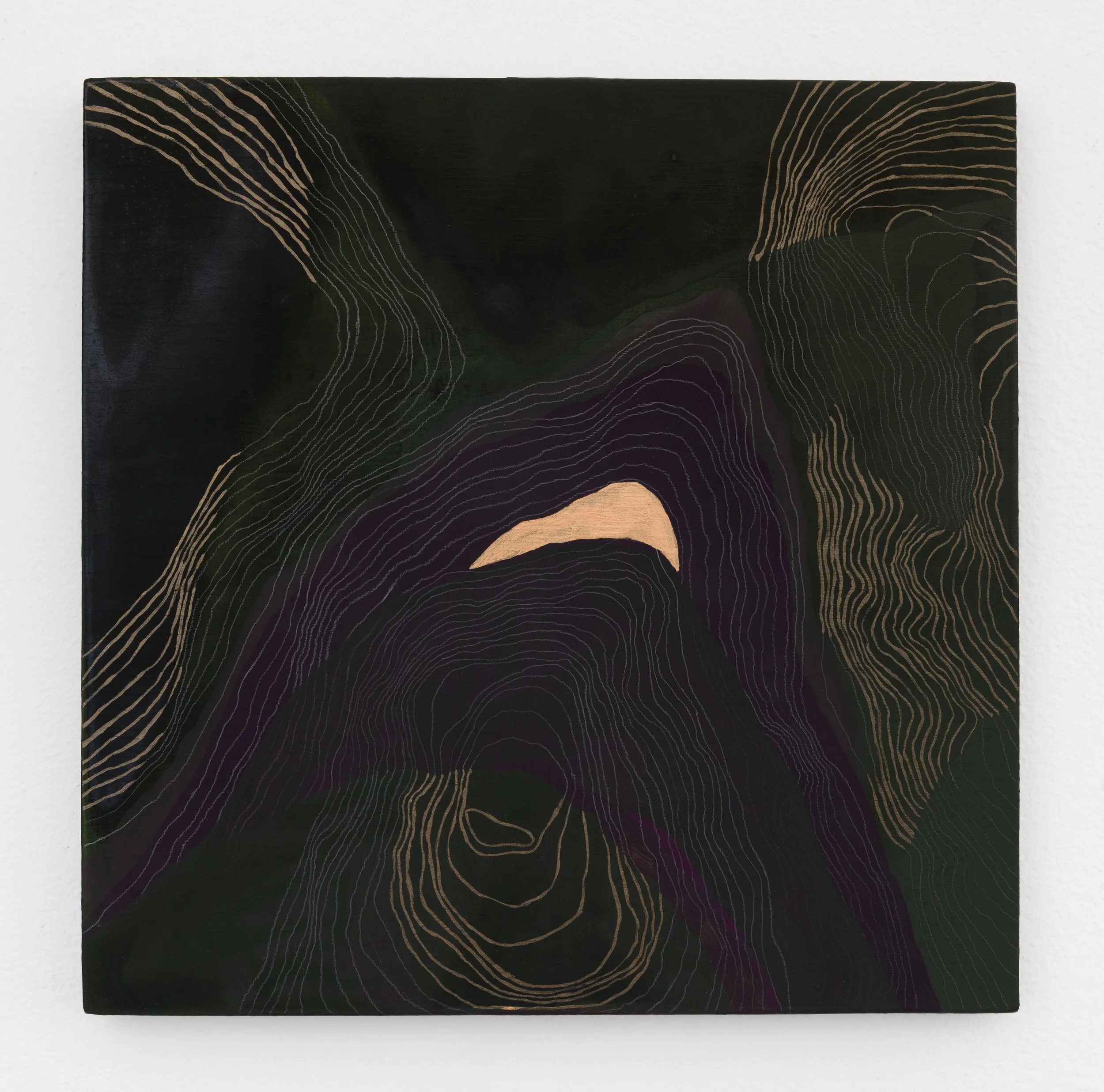   Mapping 9  10x10 in Flashe, acrylic paint and graphite on panel 2025  Photo credit: Andrew Schwartz 