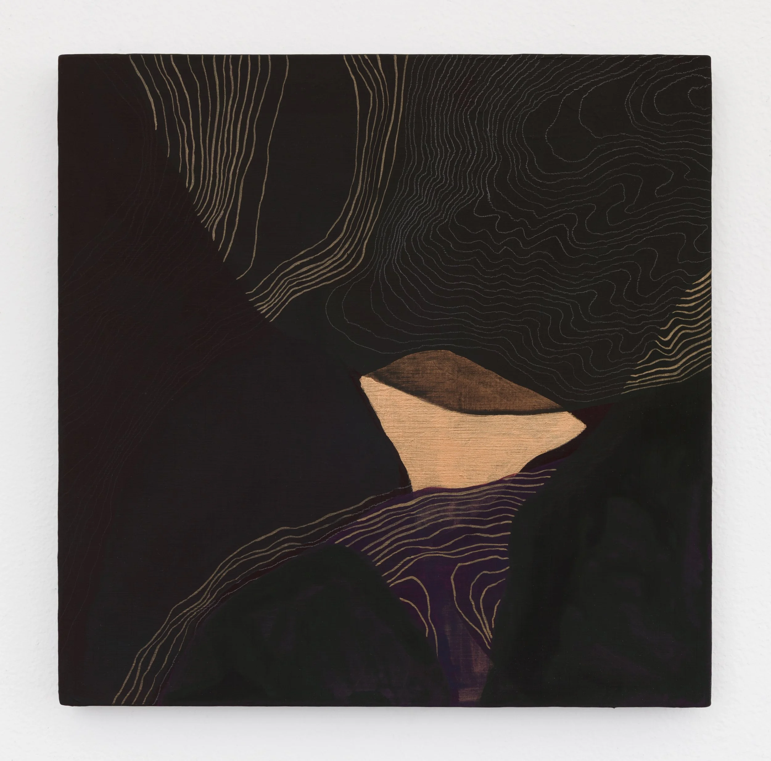   Mapping 8  10x10 in Flashe, acrylic paint and graphite on panel 2025  Photo credit: Andrew Schwartz 