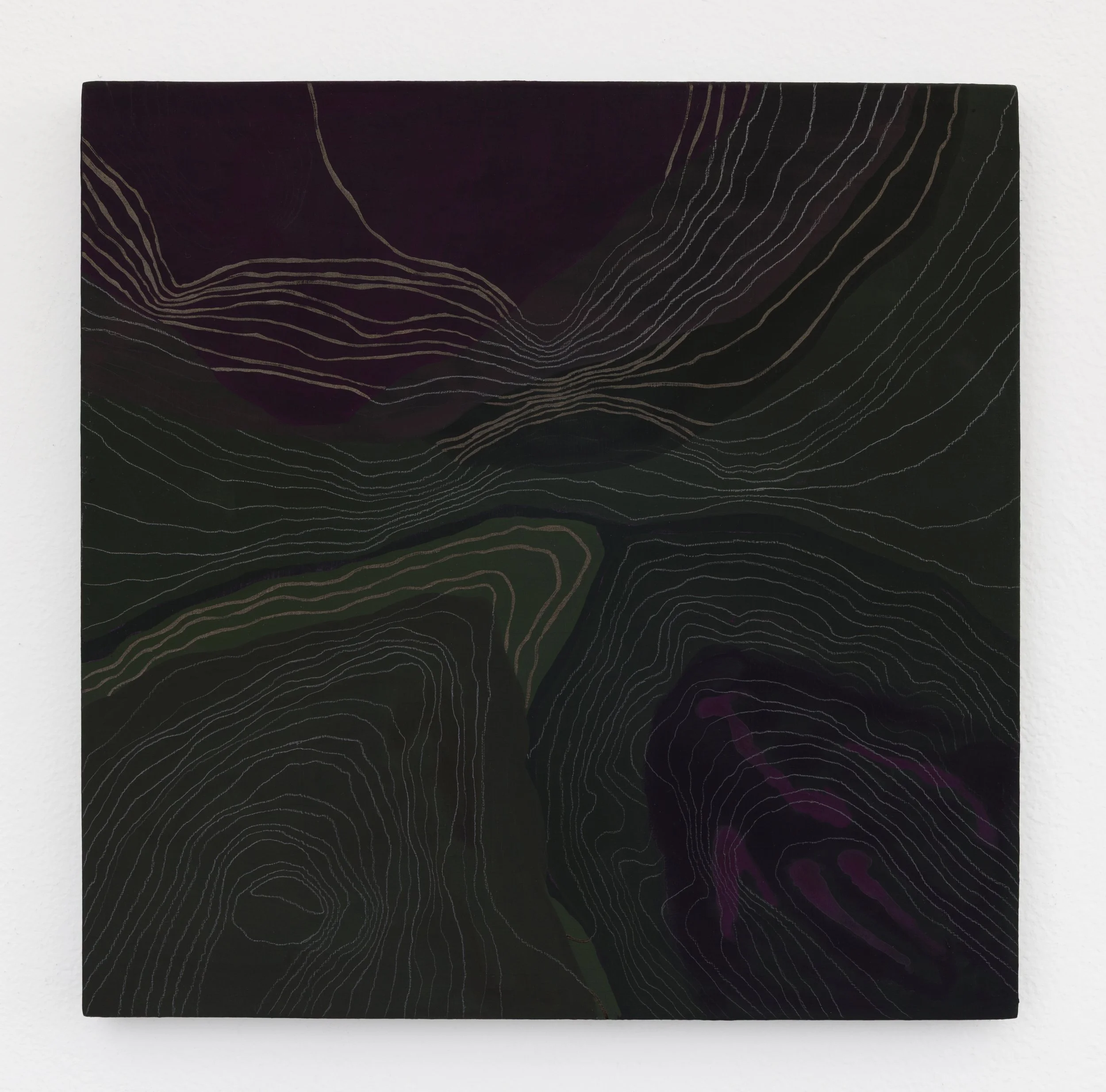   Mapping 7  10x10 in Flashe, acrylic paint and graphite on panel 2025  Photo credit: Andrew Schwartz 
