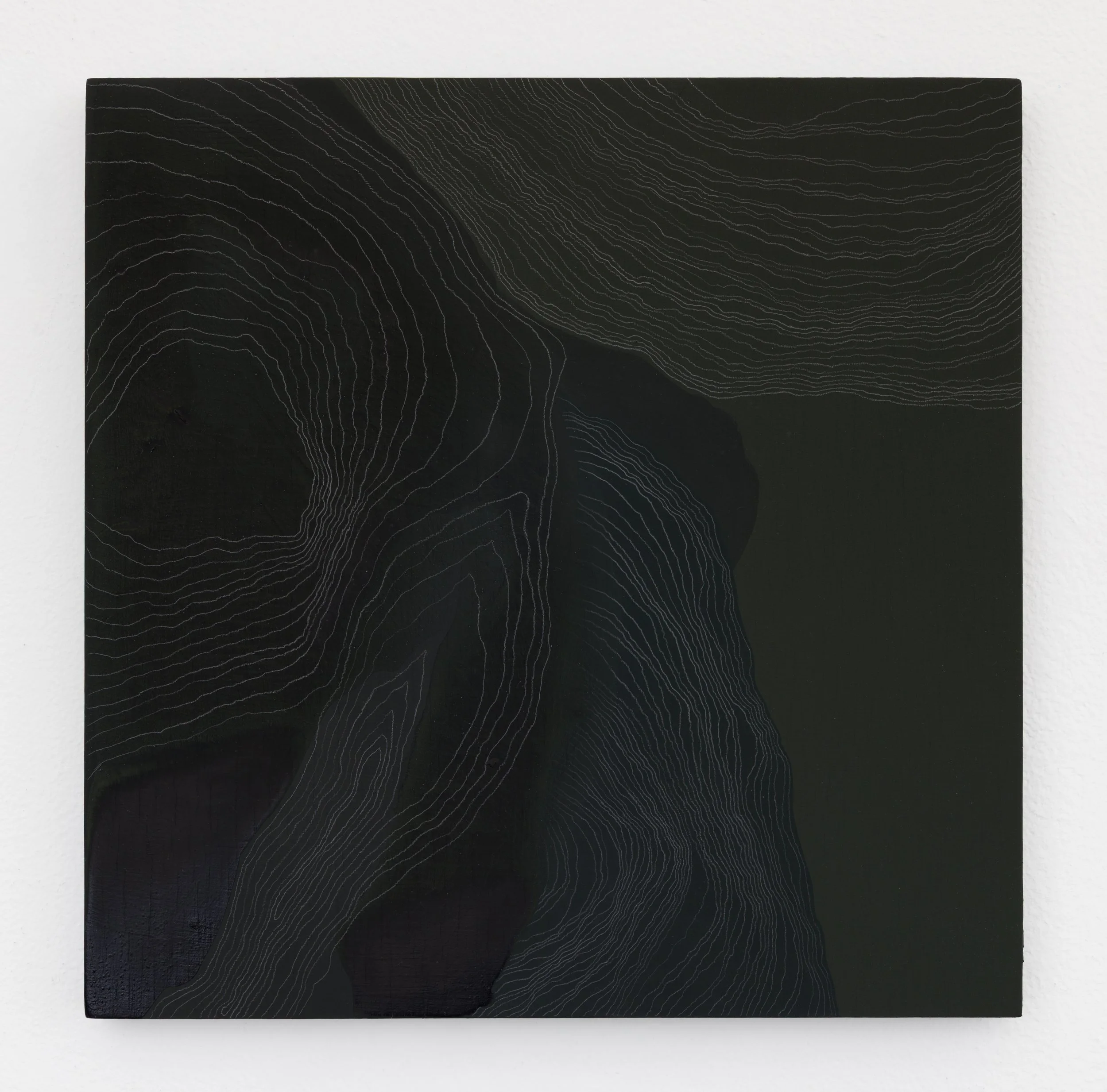   Mapping 3  10x10 in Flashe paint and graphite on panel 2024  Photo credit: Andrew Schwartz 