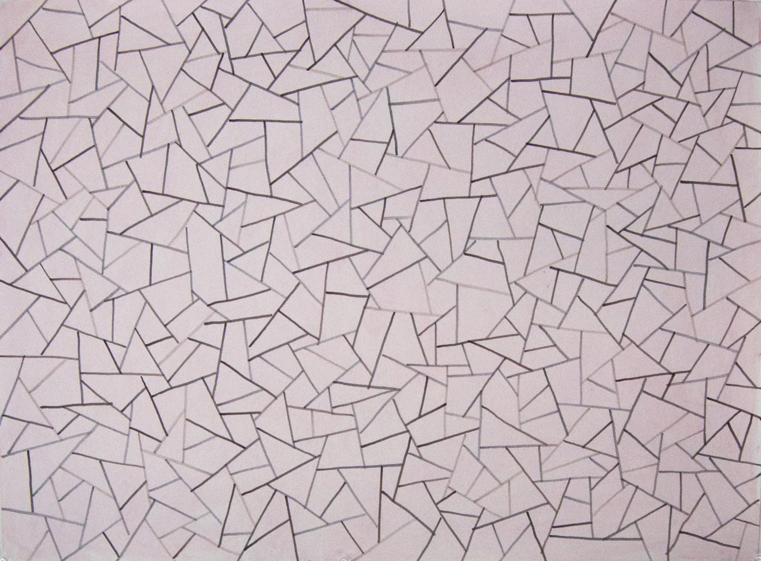 The avoidance of parallels Acrylic & pen on paper 22" x 30" (Sold)
