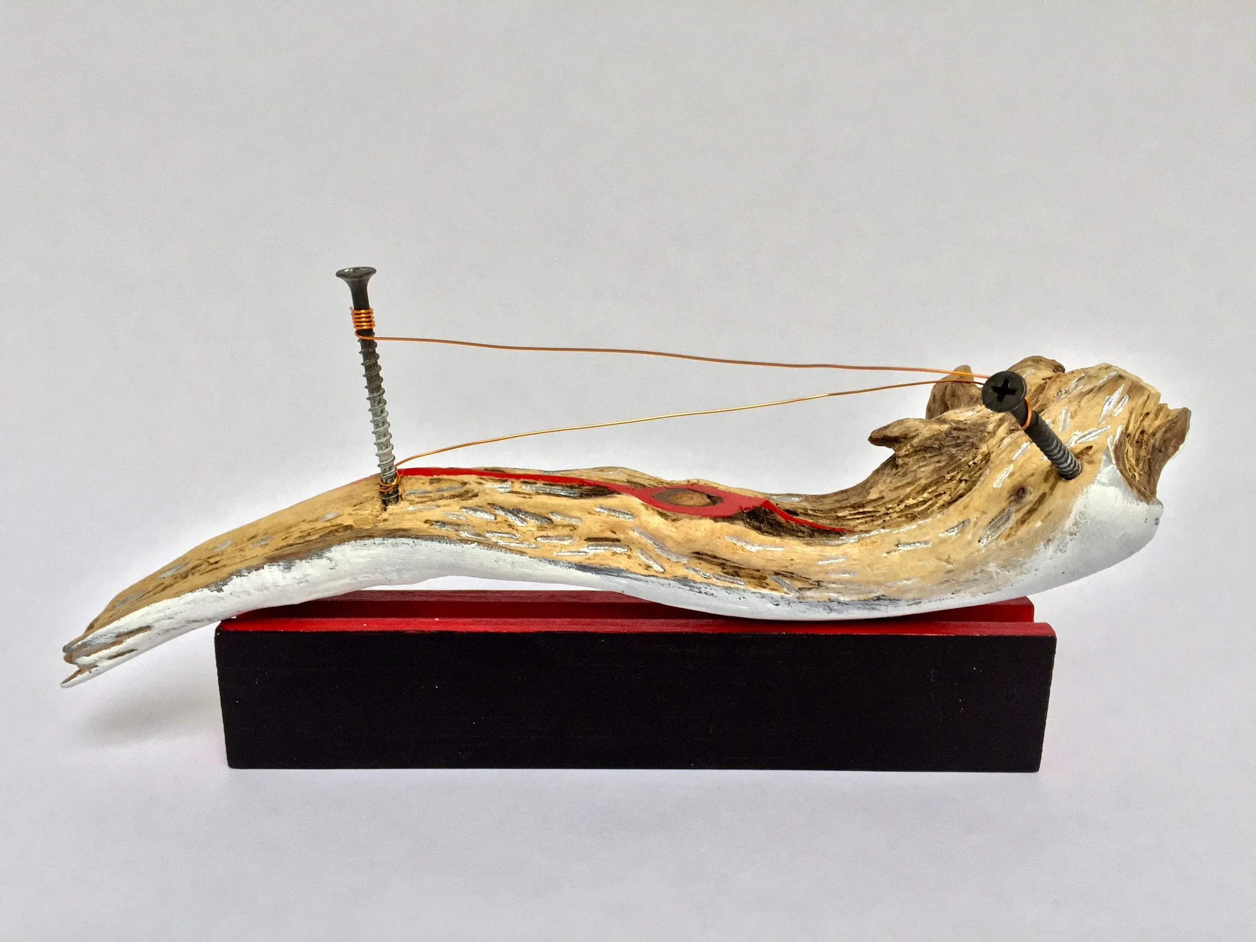 In the flood Mixed media 10.5" x 4" x 5" (Private Collection)