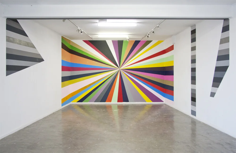 This is graphics , 2013 Installed at Canberra Contemporary Art Space Acrylic paint applied directly to wall, dimensions variable