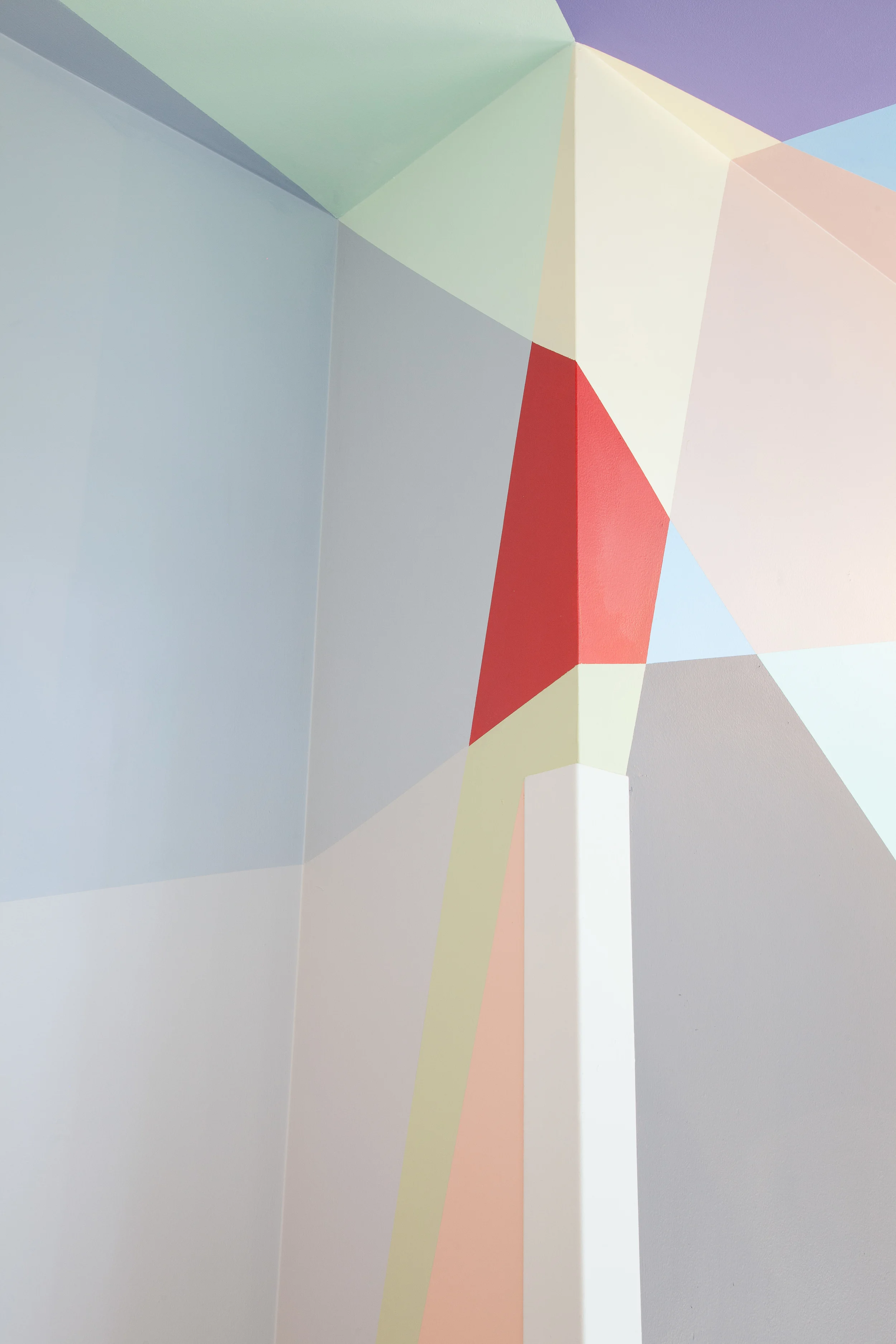 Criss Cross , 2016 Commissioned by Ovolo Group for Ovolo Woolloomooloo, photographed by Docqment Acrylic paint applied directly to wall
