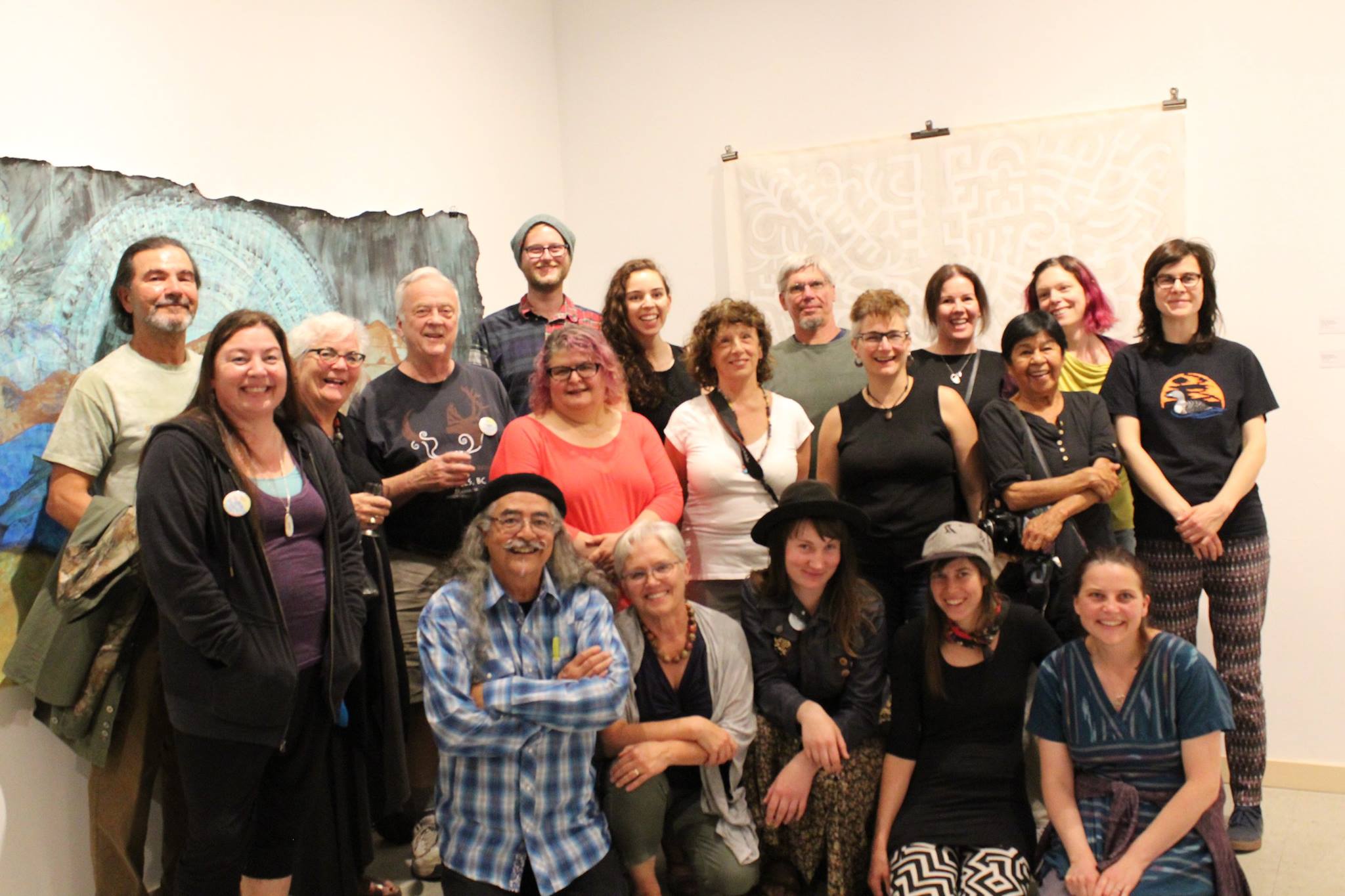 The artists of the Toni Onley Artists' Project who just wrapped up ten days of art making in Wells.