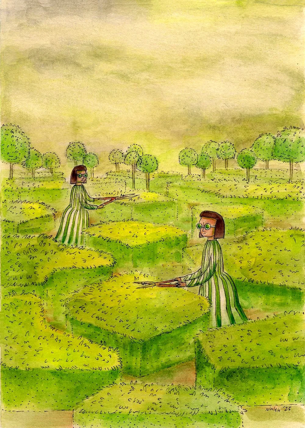 workshops | Constructing Worlds: Whimsical Watercolour Landscapes &amp; Character Design w/ Xinleh