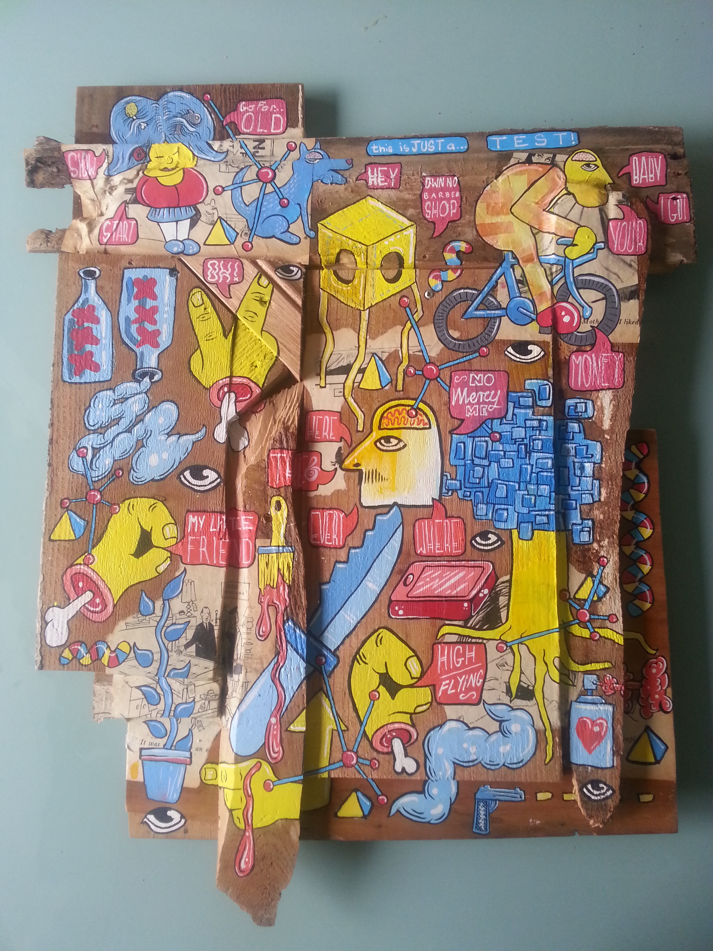 FORM Salon 2015 Acrylic, ink, collage and aerosol on handmade support