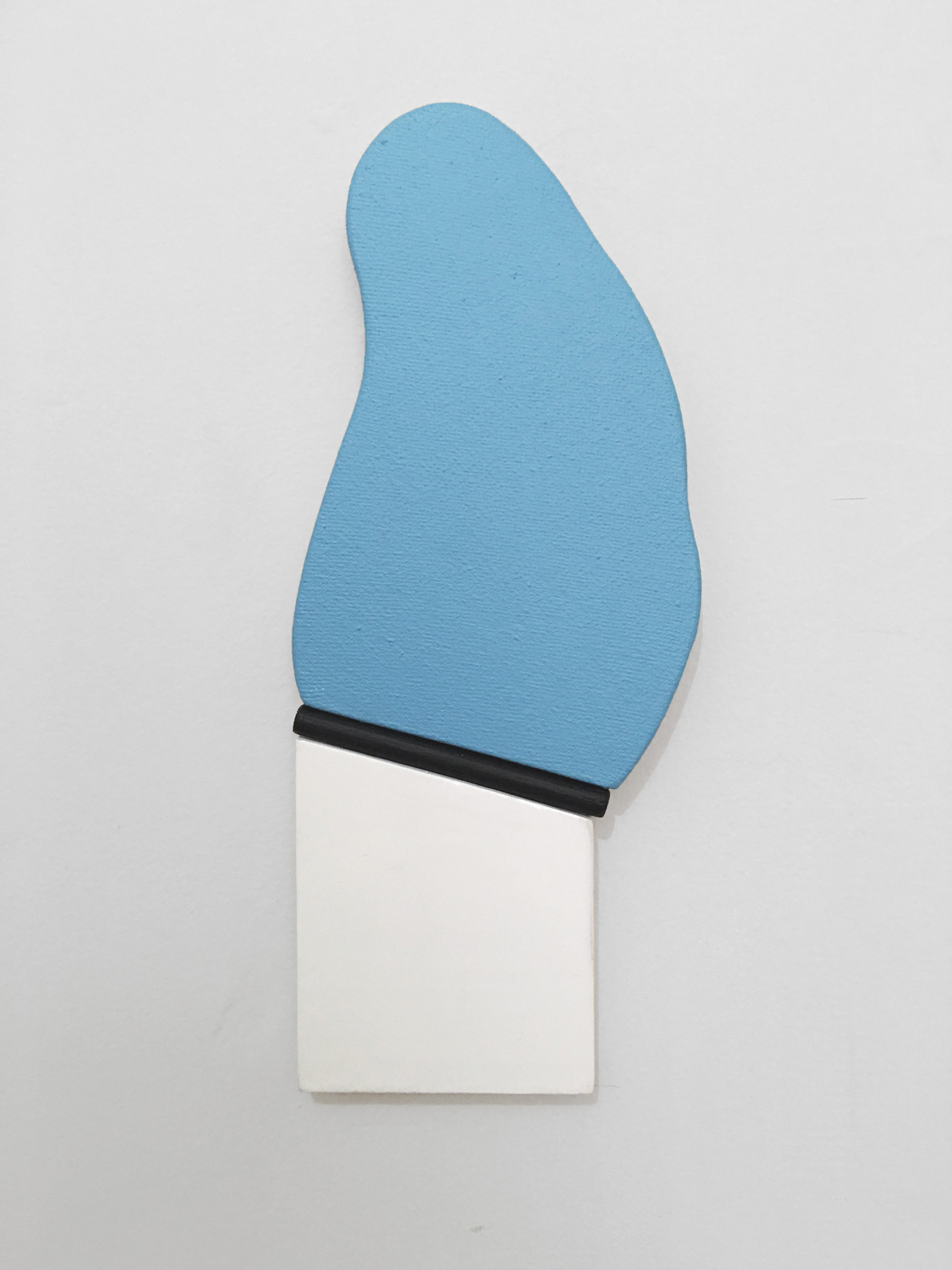 Acrylic, enamel and rubber paint over canvas and wood panel.