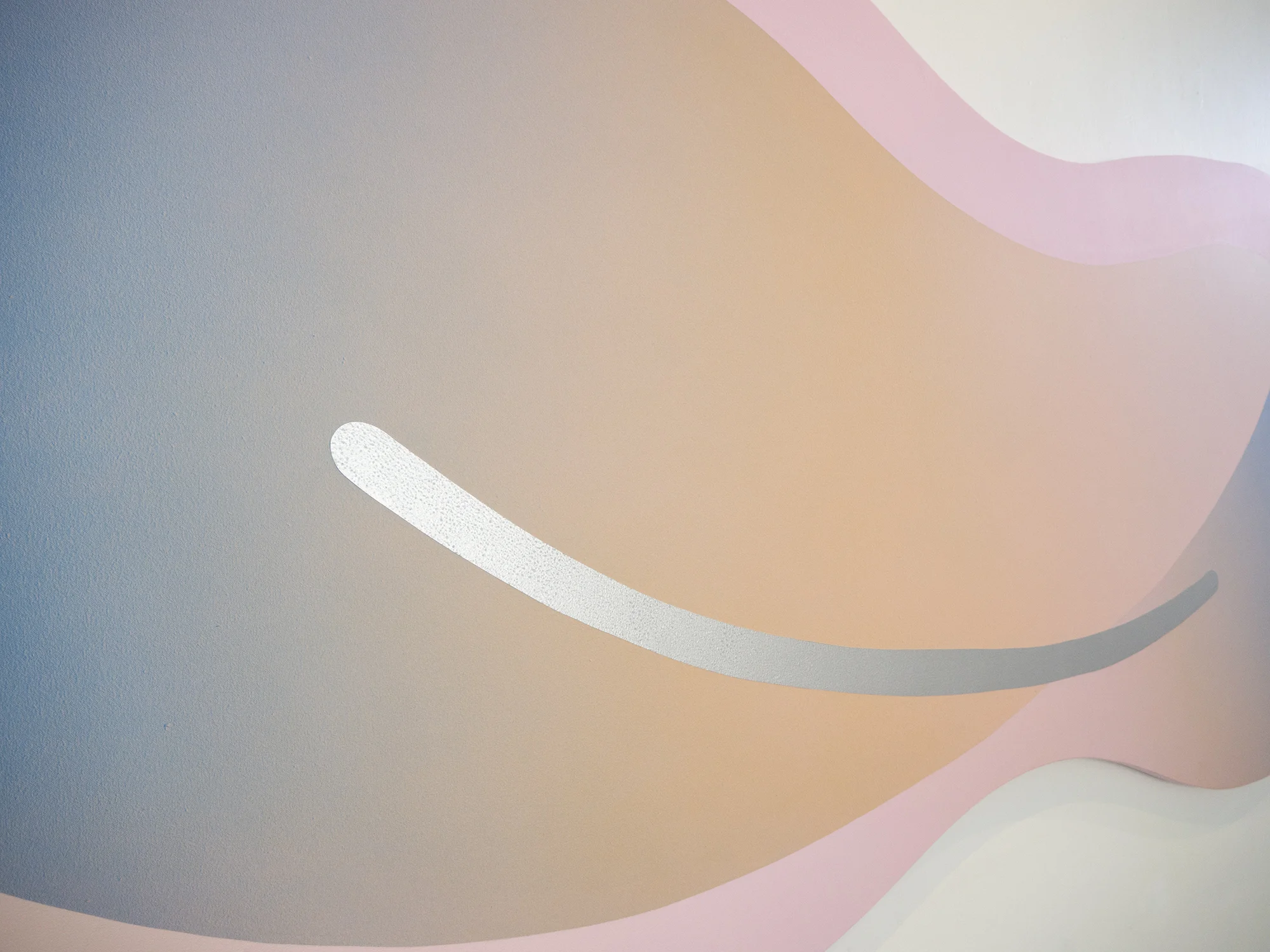 Shaped canvas, Australian artist, contemporary art, Australian artist, Perth artist, painting, futuristic, gradient, exhibition, disabled artist