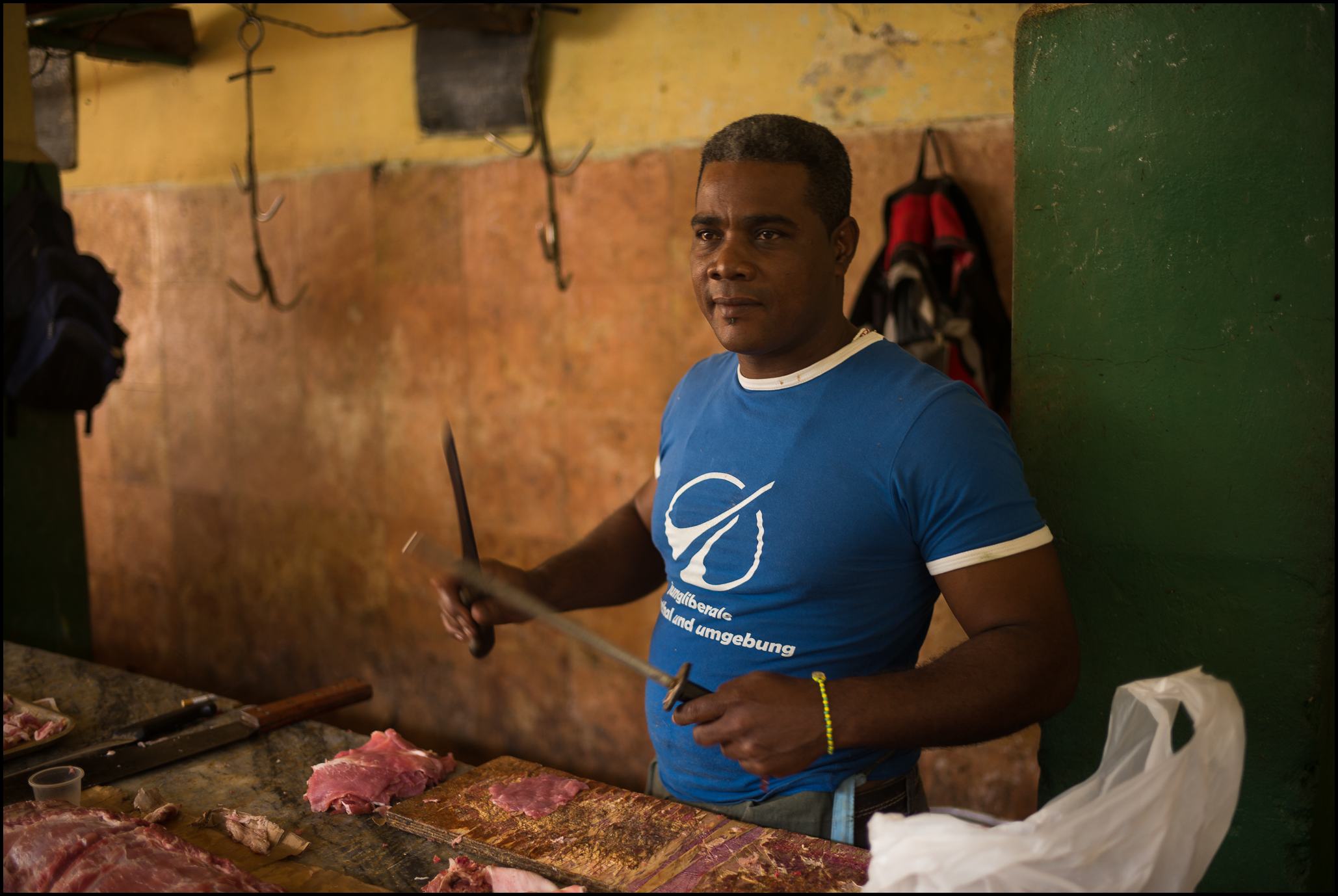 Butcher, Egido Market, Havana