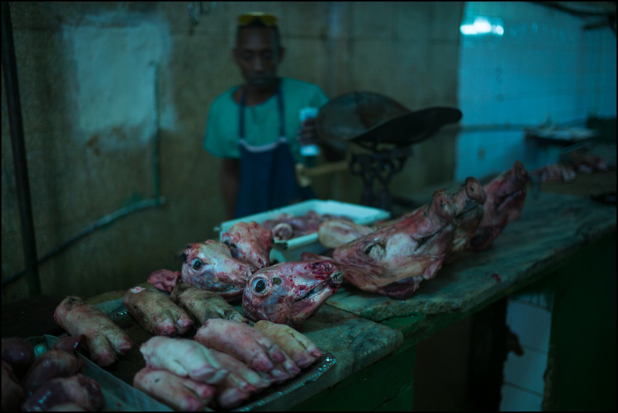 Meat Display, Egido Market, Havana