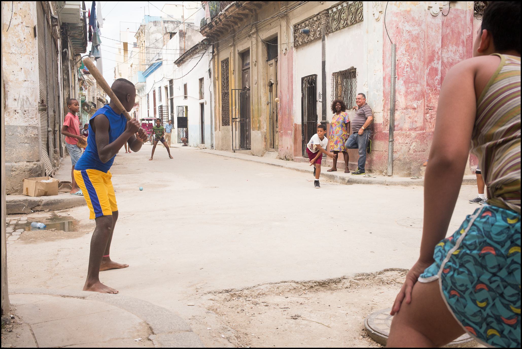 Streetcorner baseball