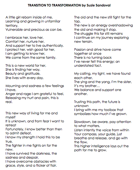 TRANSITION TO TRANSFORMATION Poetry By Suzie Sandoval.png