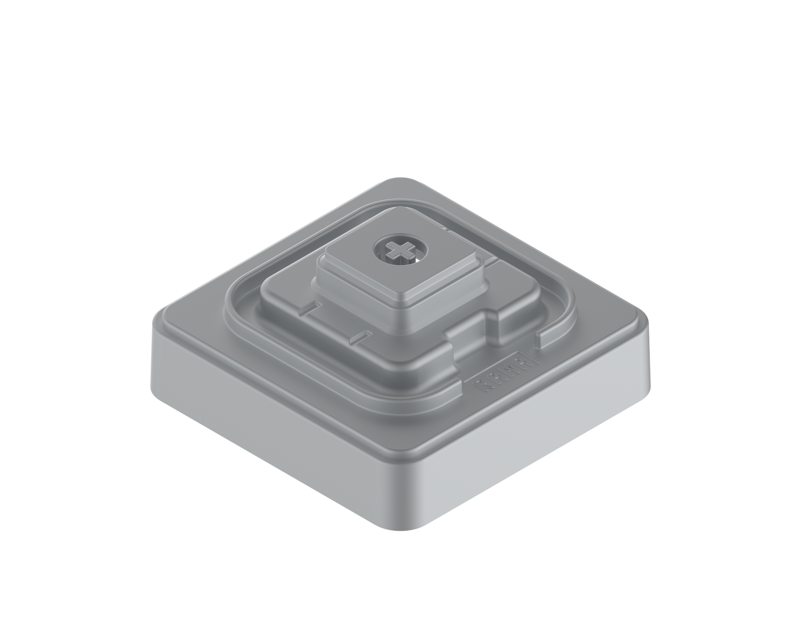 The Base - This is what you sculpt on (it accepts both MX and Topre caps to sculpt around), it also holds the TMX stem into place for co-moulding around.
