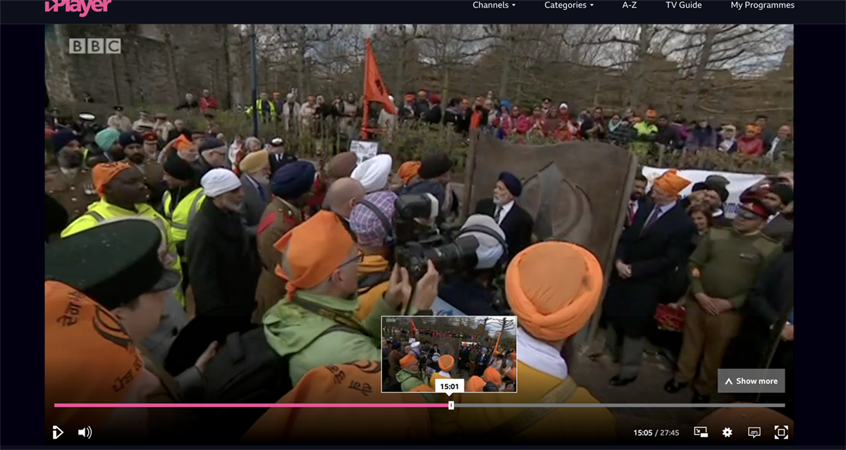 In the Scrum (green Coat)