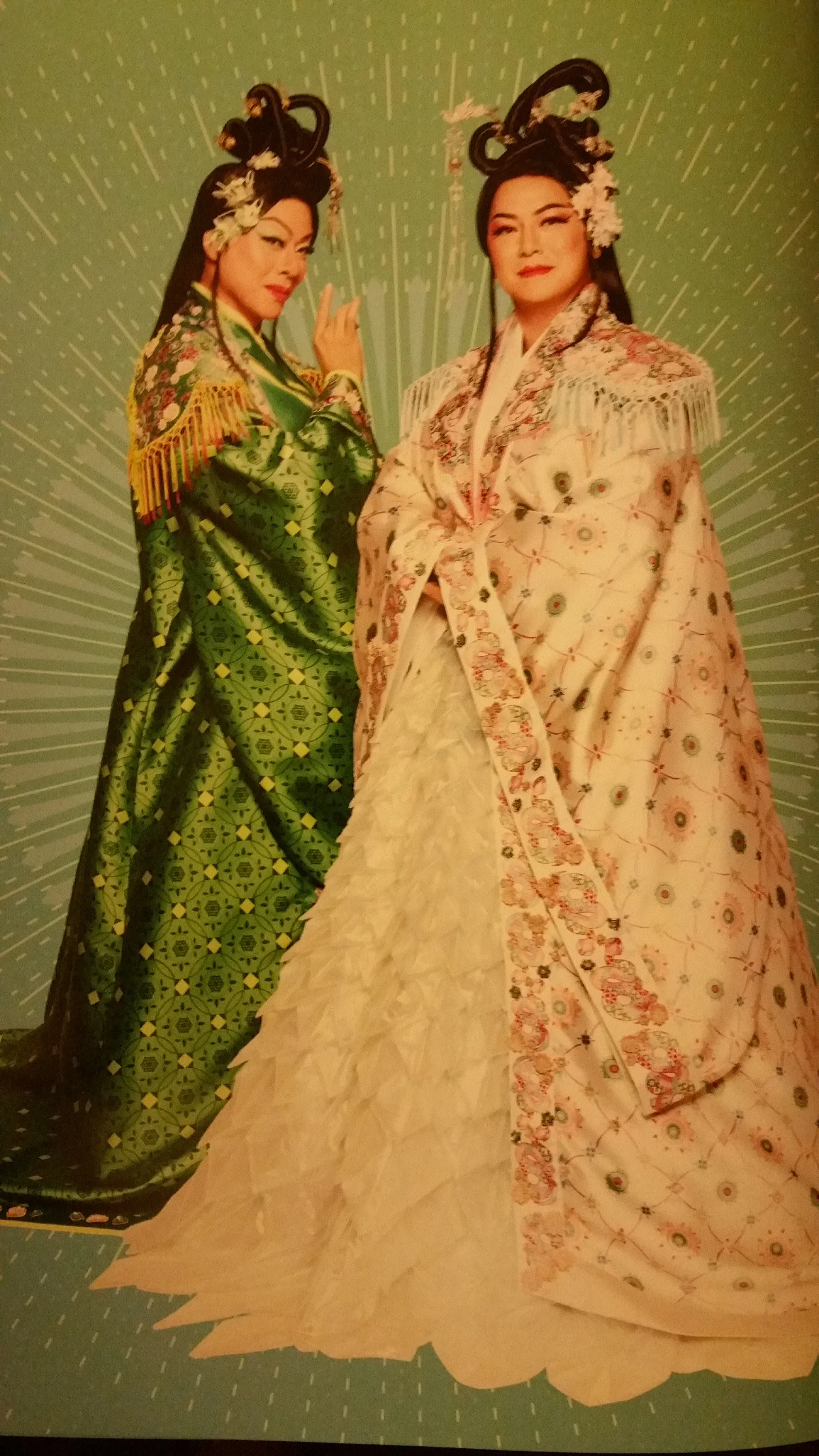 Madam White & Auntie Green (image from the Mama White Snake Programme Book)