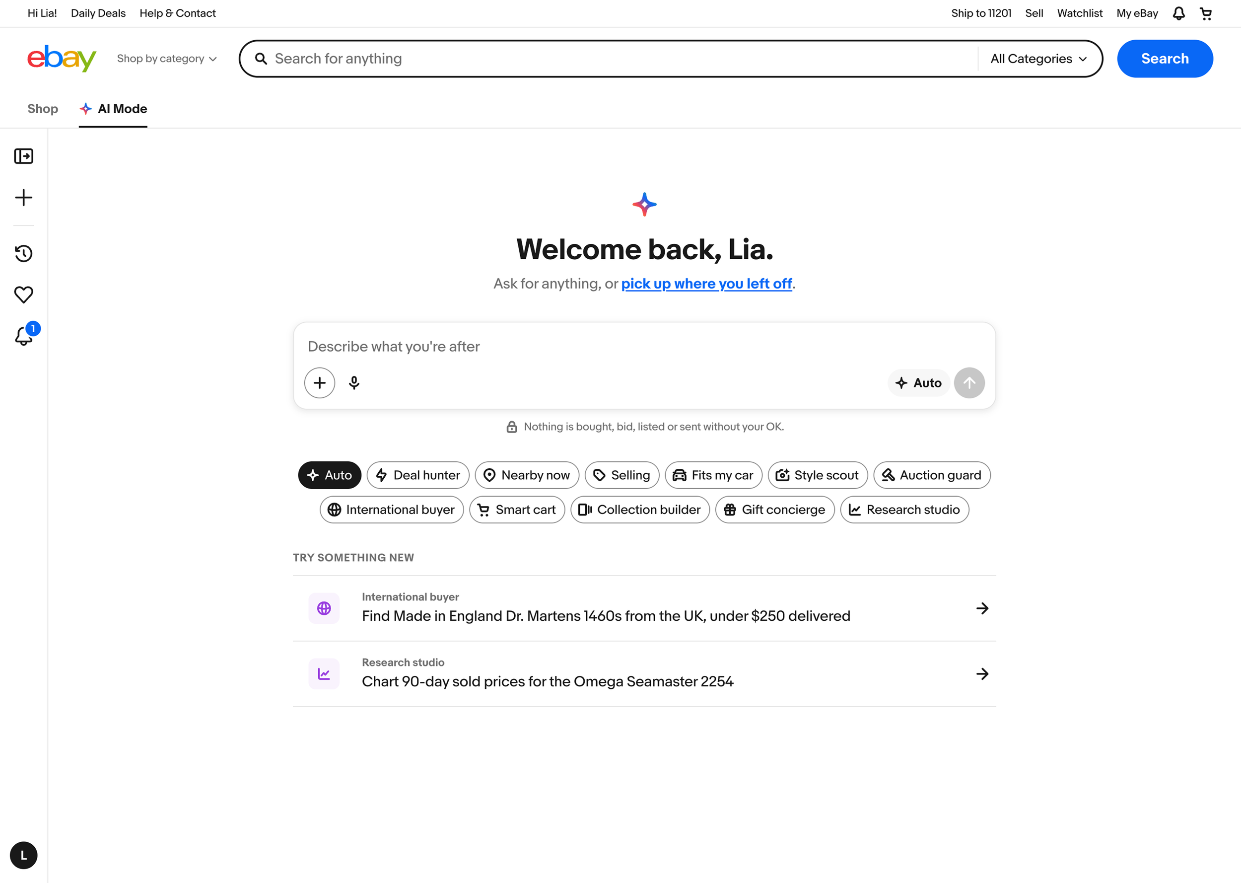 Ai mode in agentic shopping experiences launch