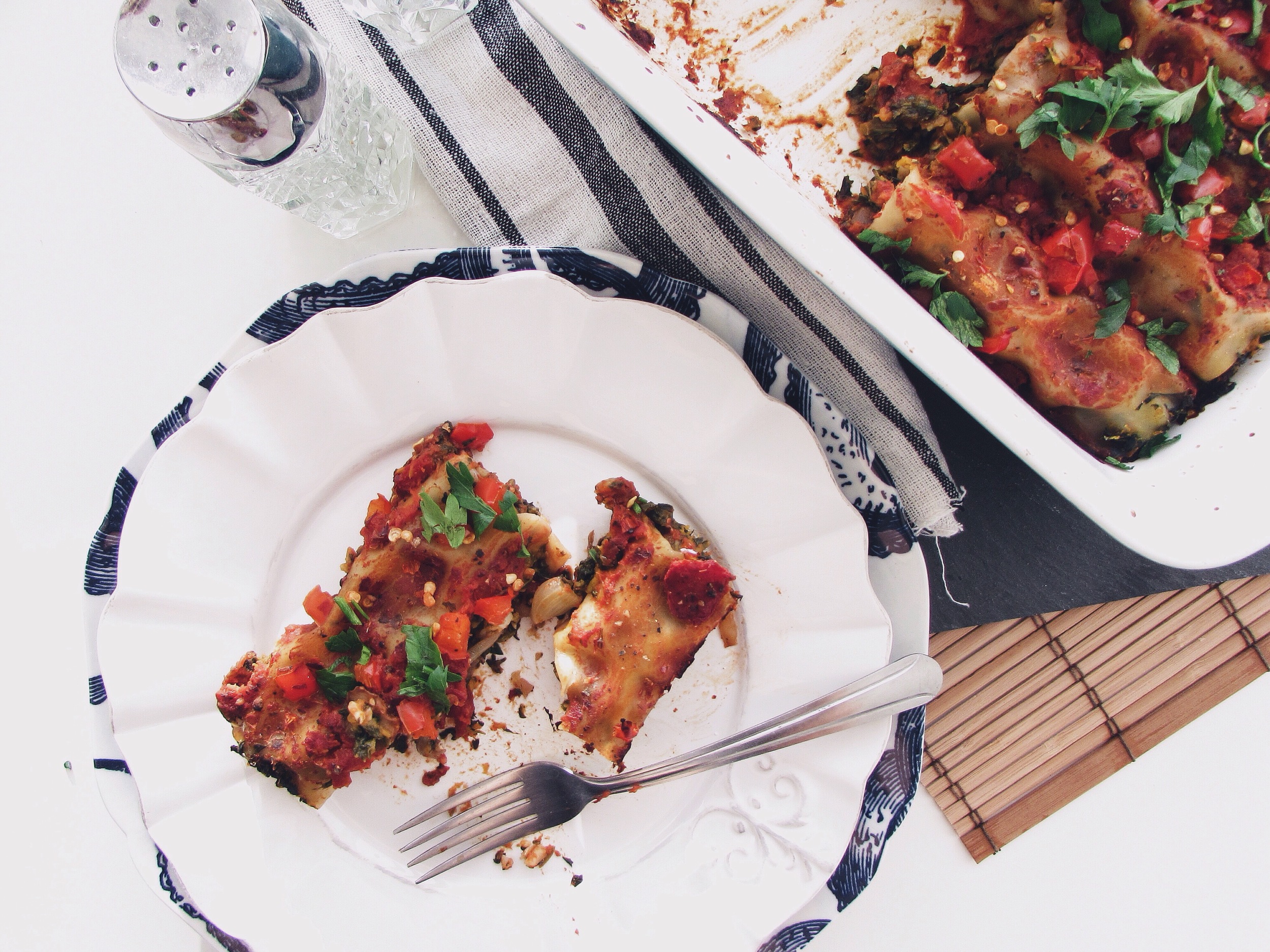 baked butternut squash cannelloni