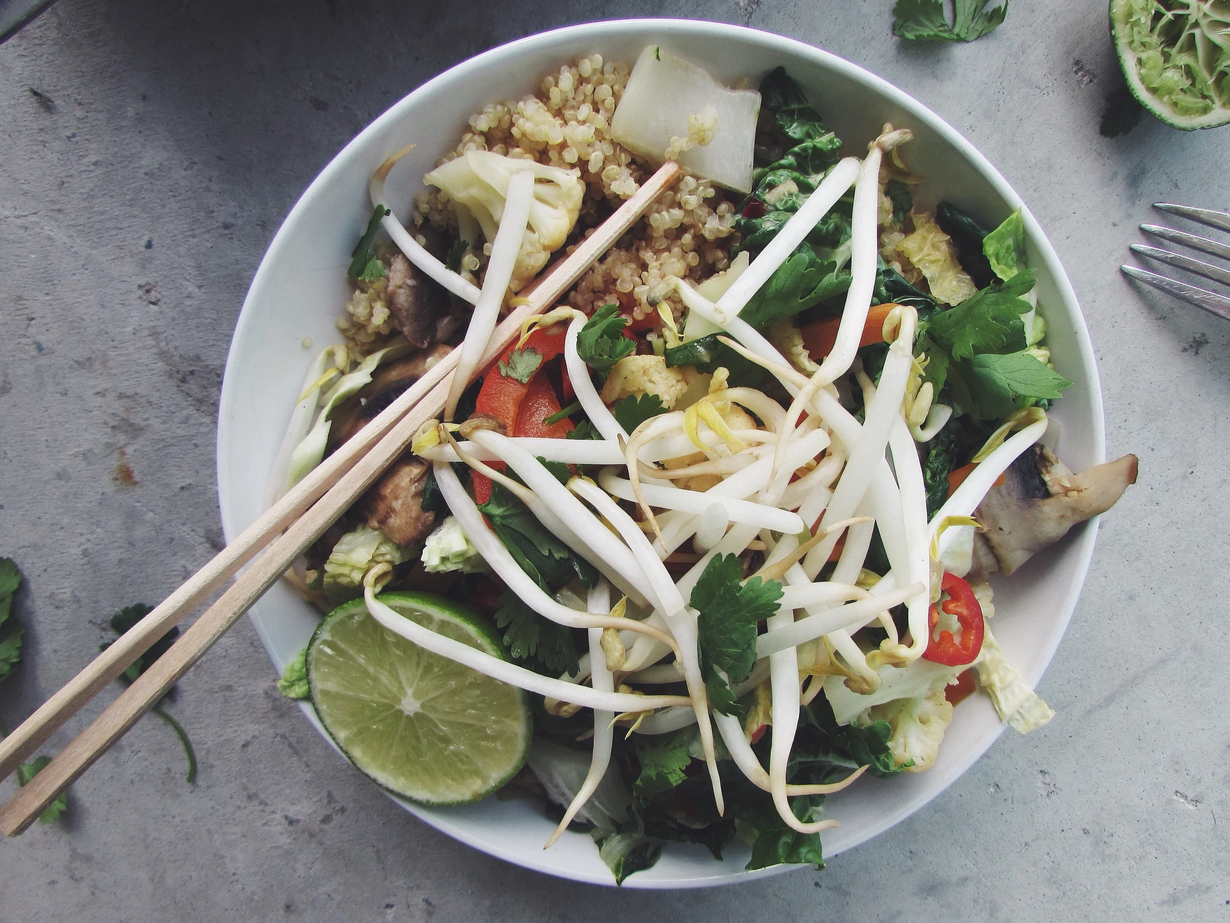 thai quinoa stir fry