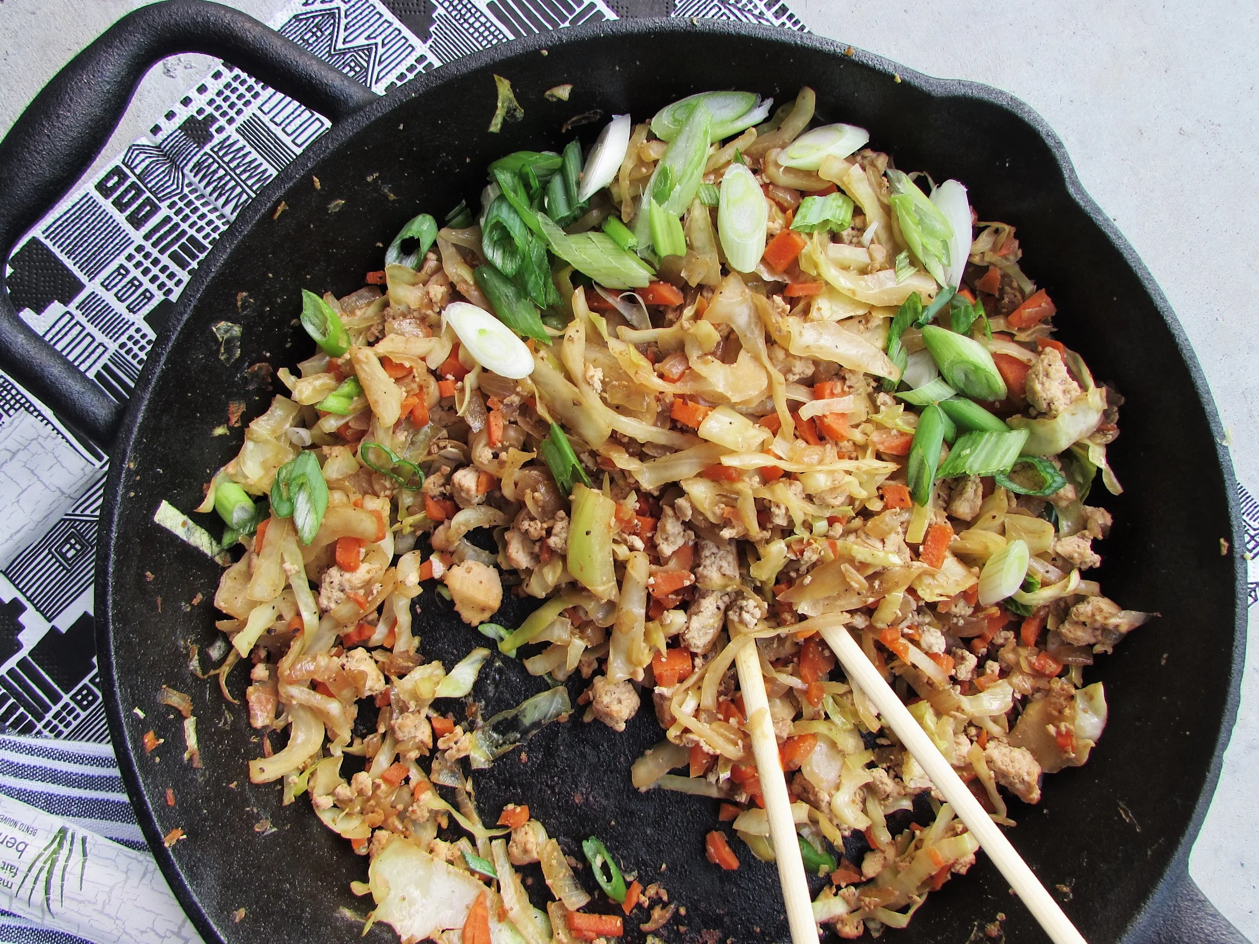 egg roll skillet 